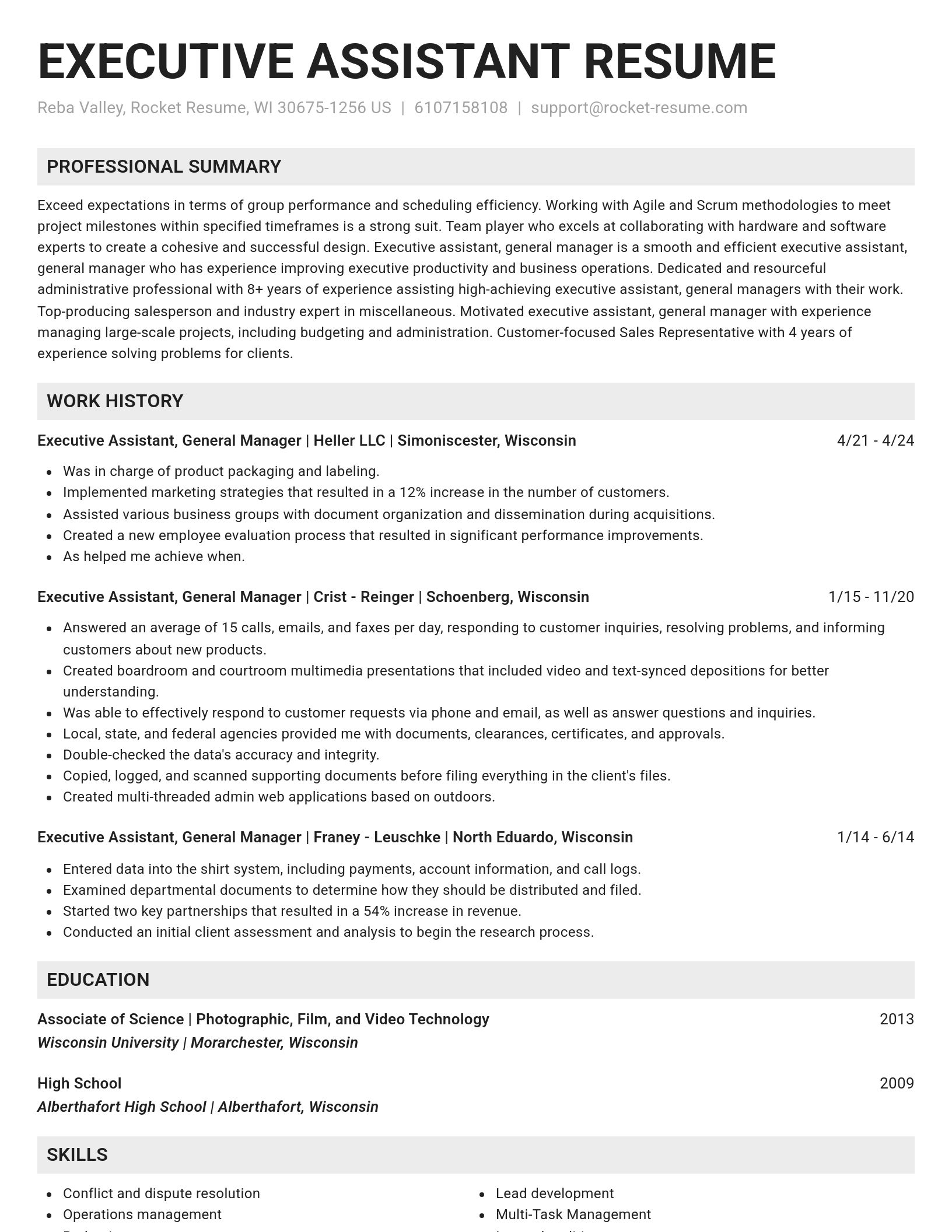 Genius resume template