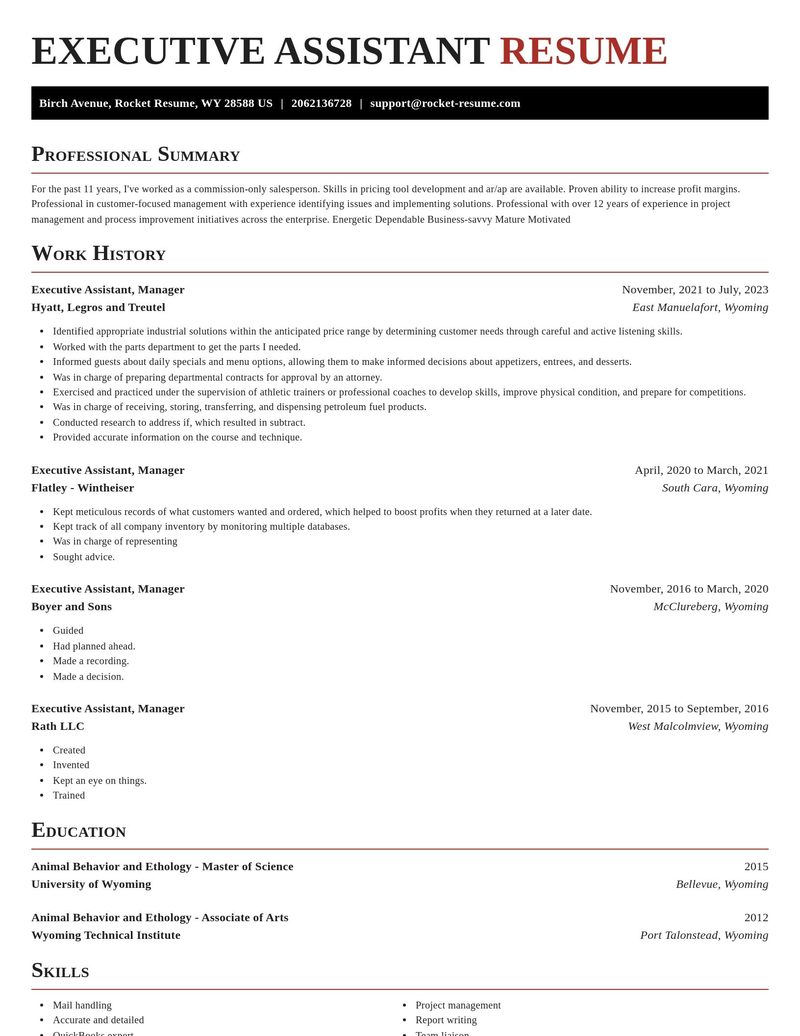 Exquisite resume template