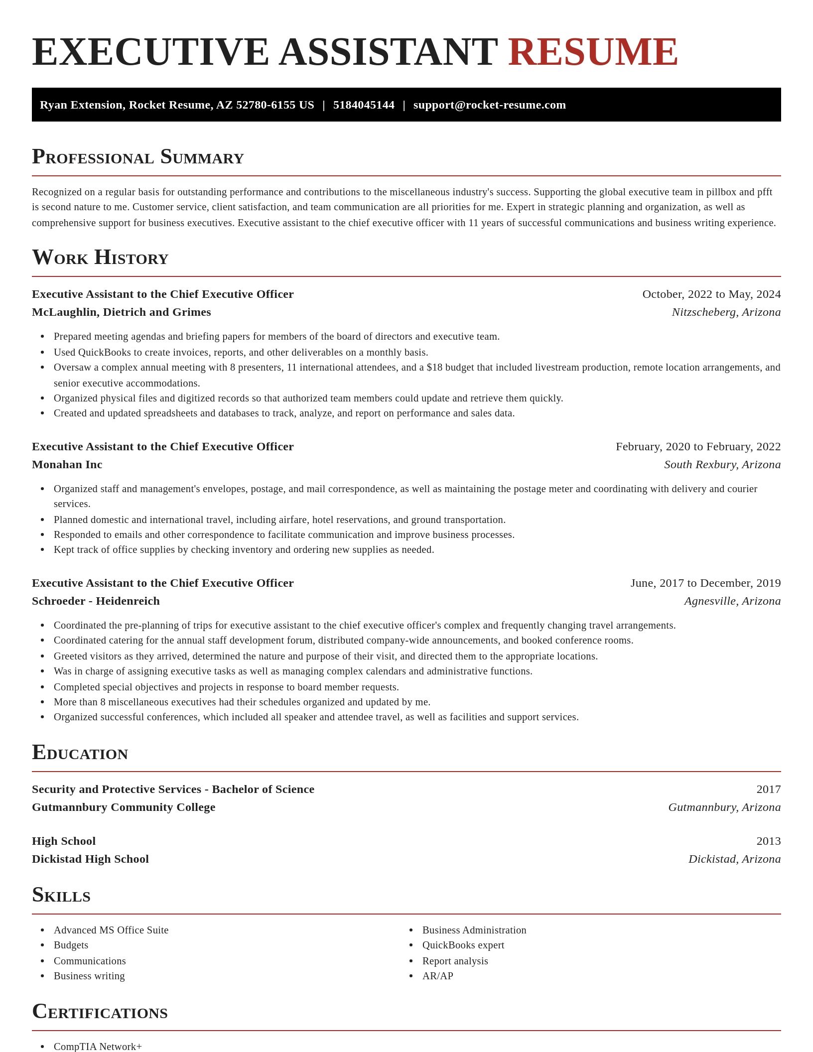 Exquisite resume template
