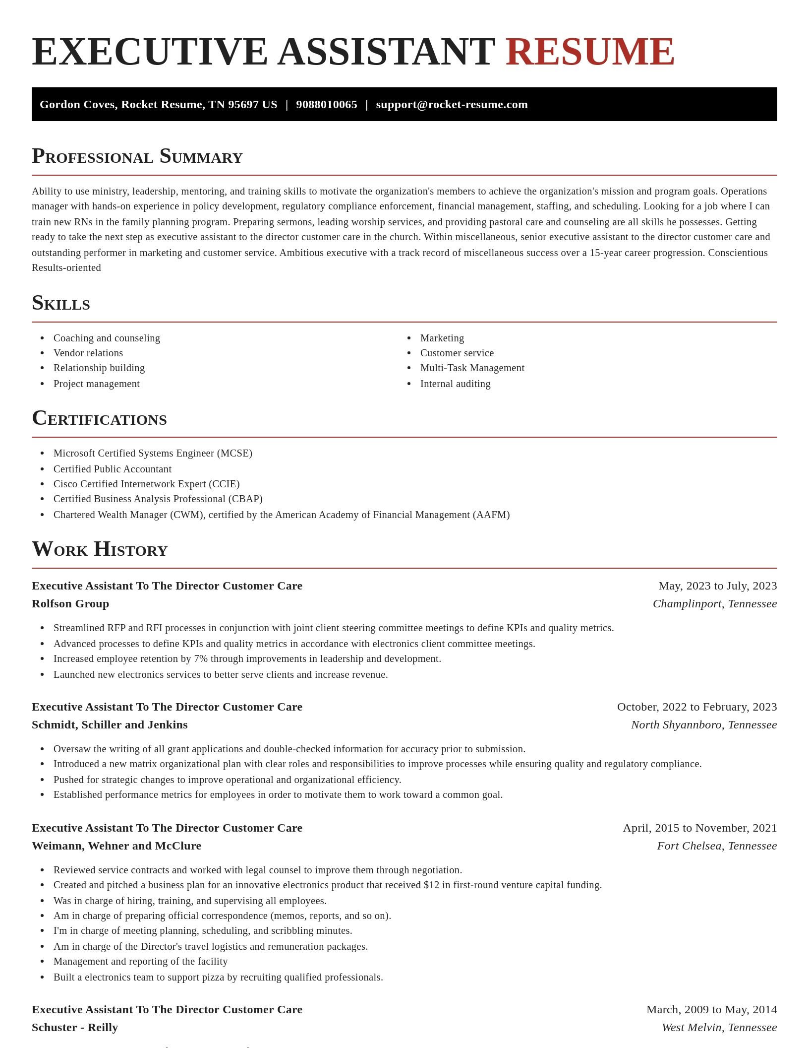 Exquisite resume template