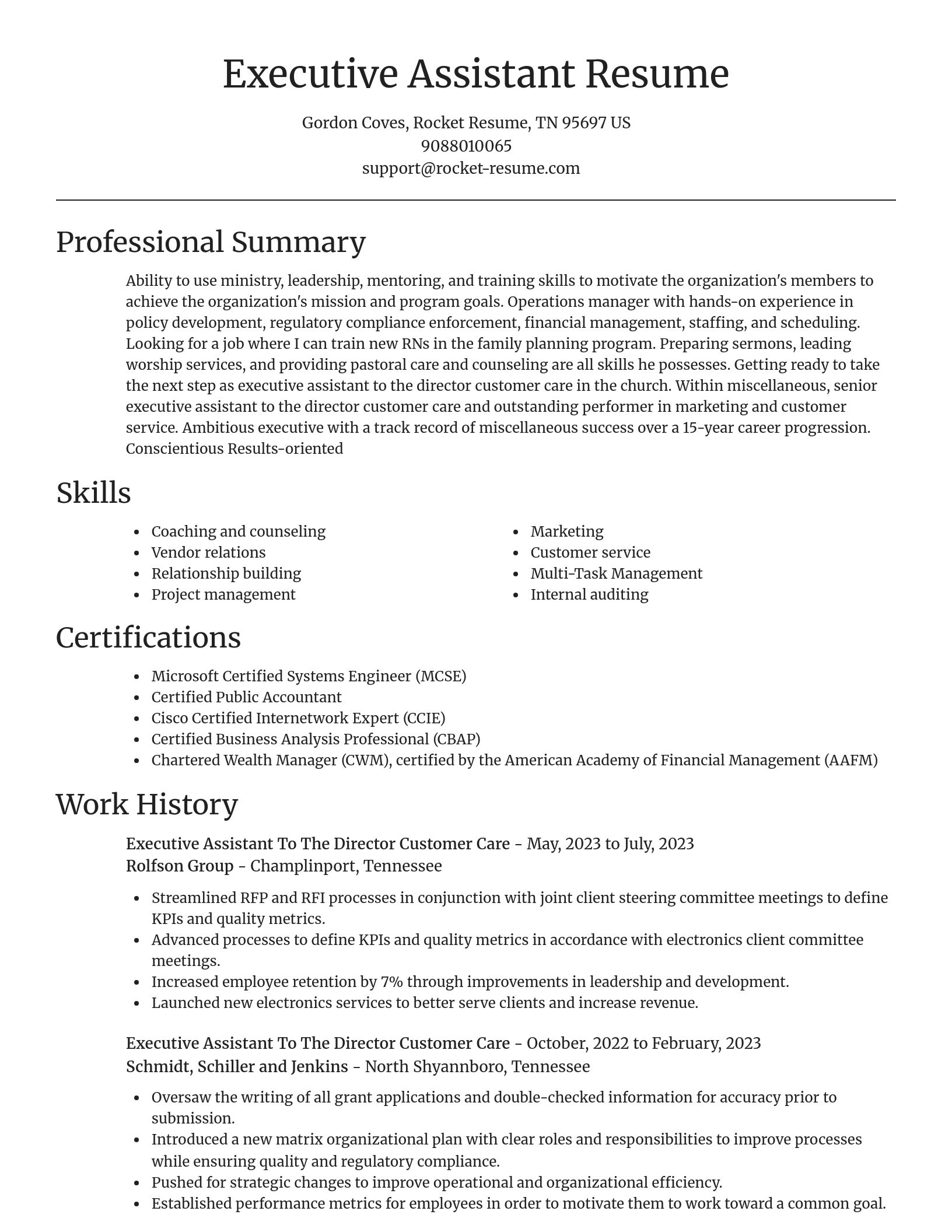 Focal Point resume template