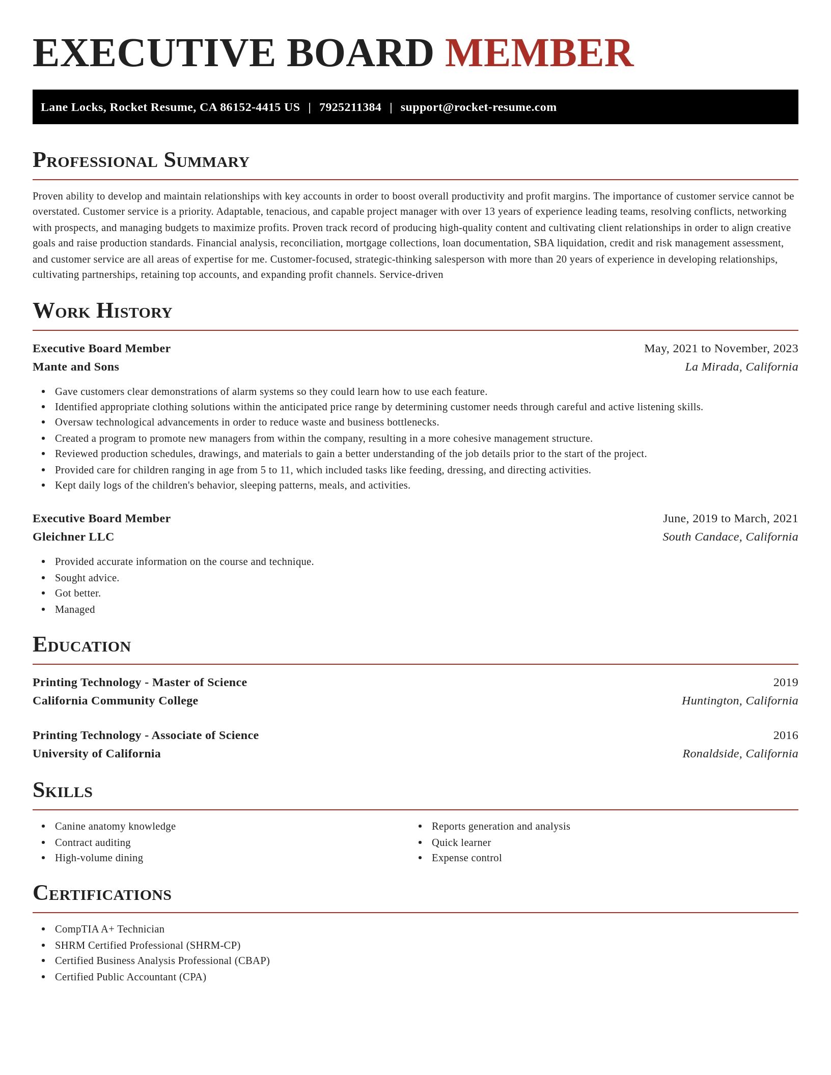 Exquisite resume template