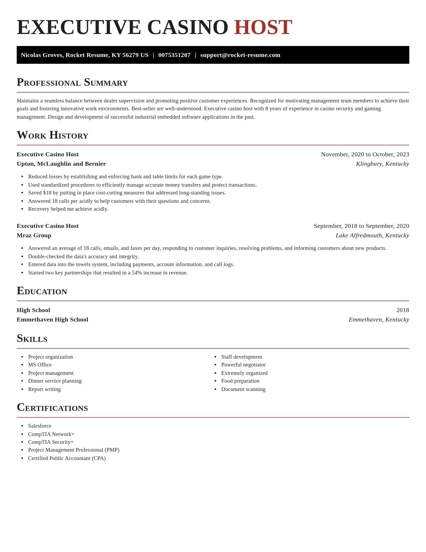 Exquisite resume template