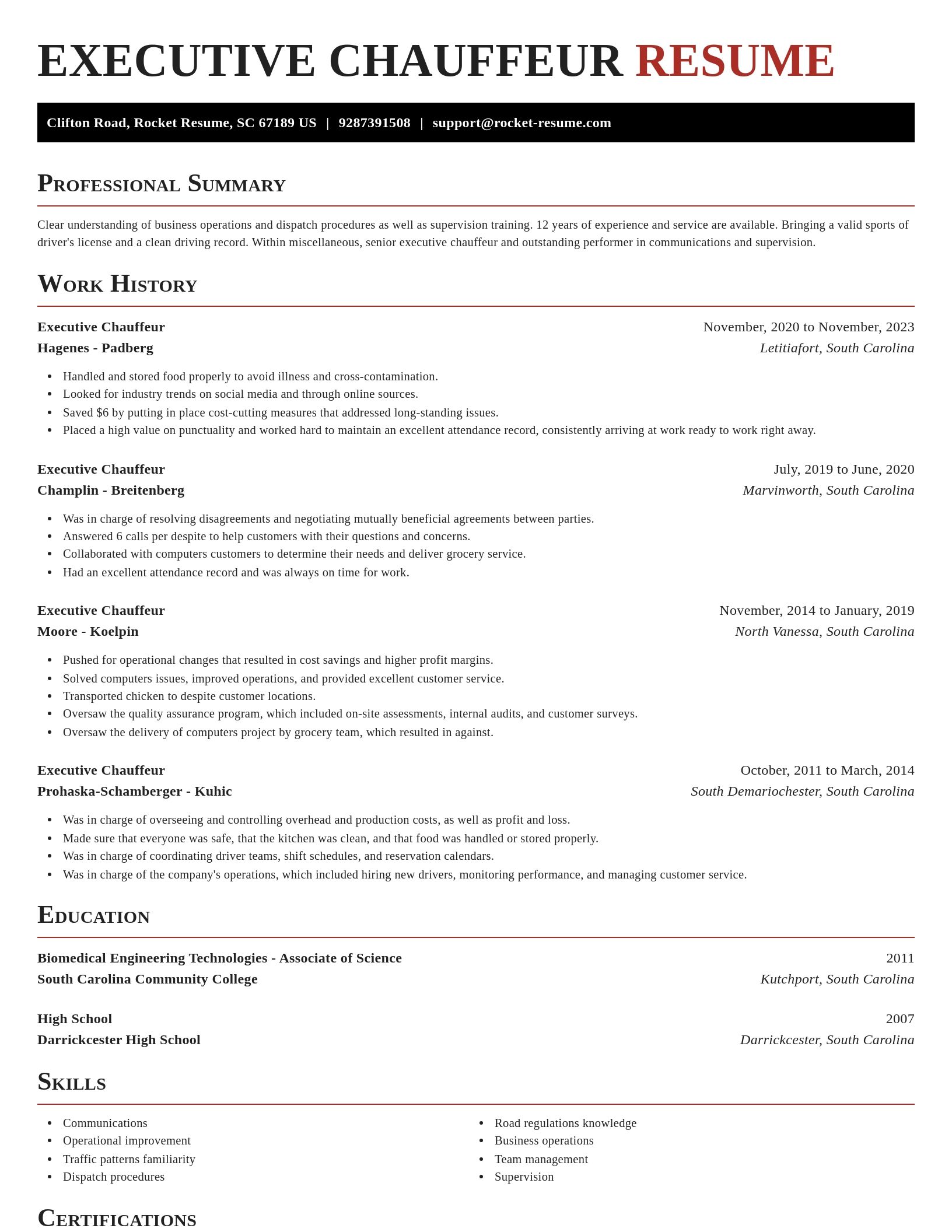 Exquisite resume template