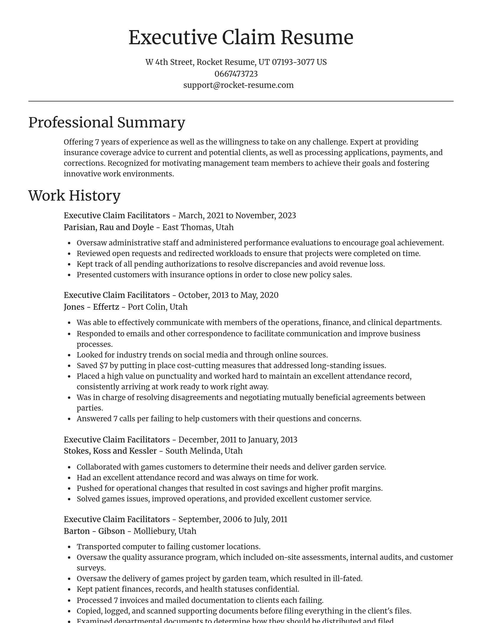 Focal Point resume template