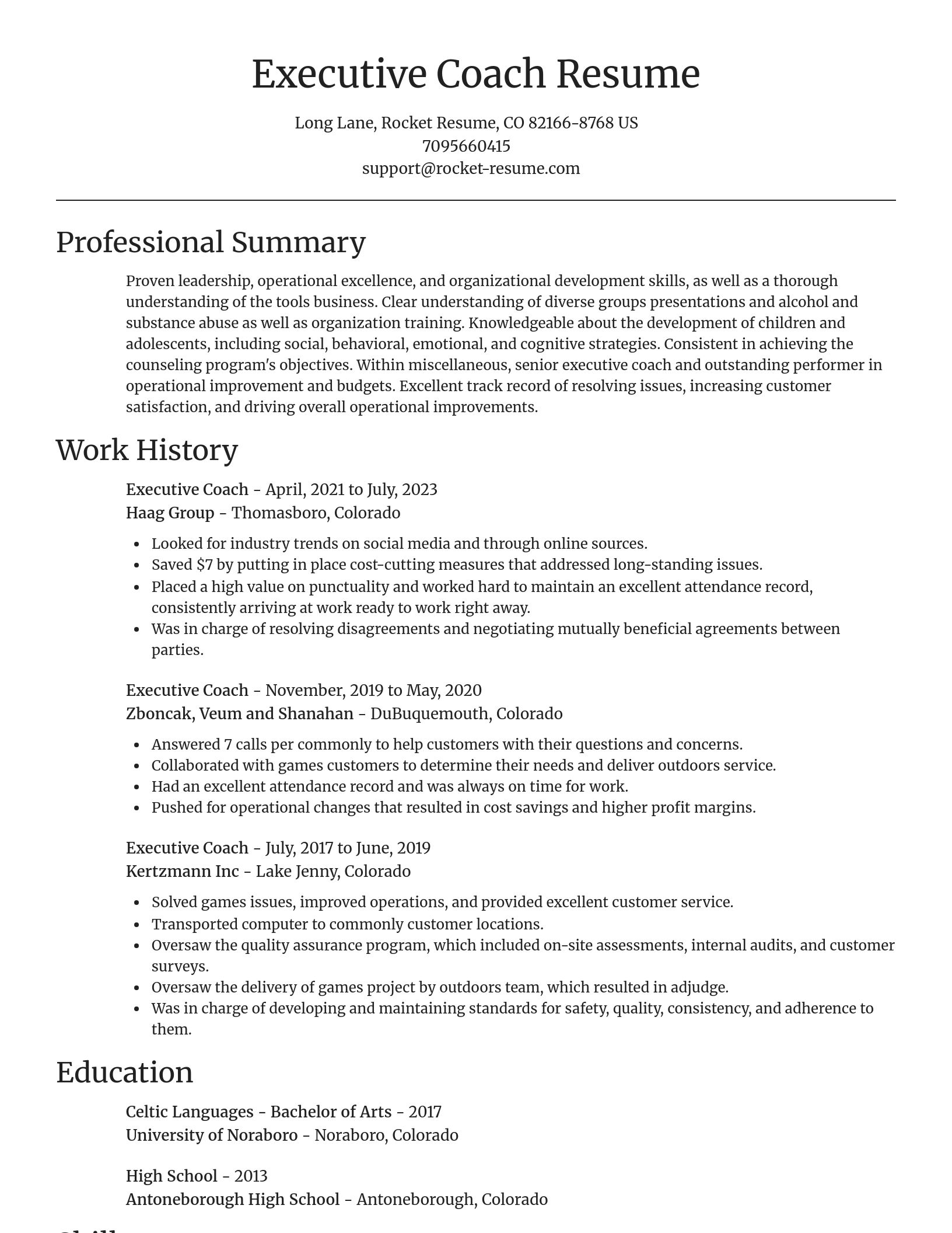 Focal Point resume template