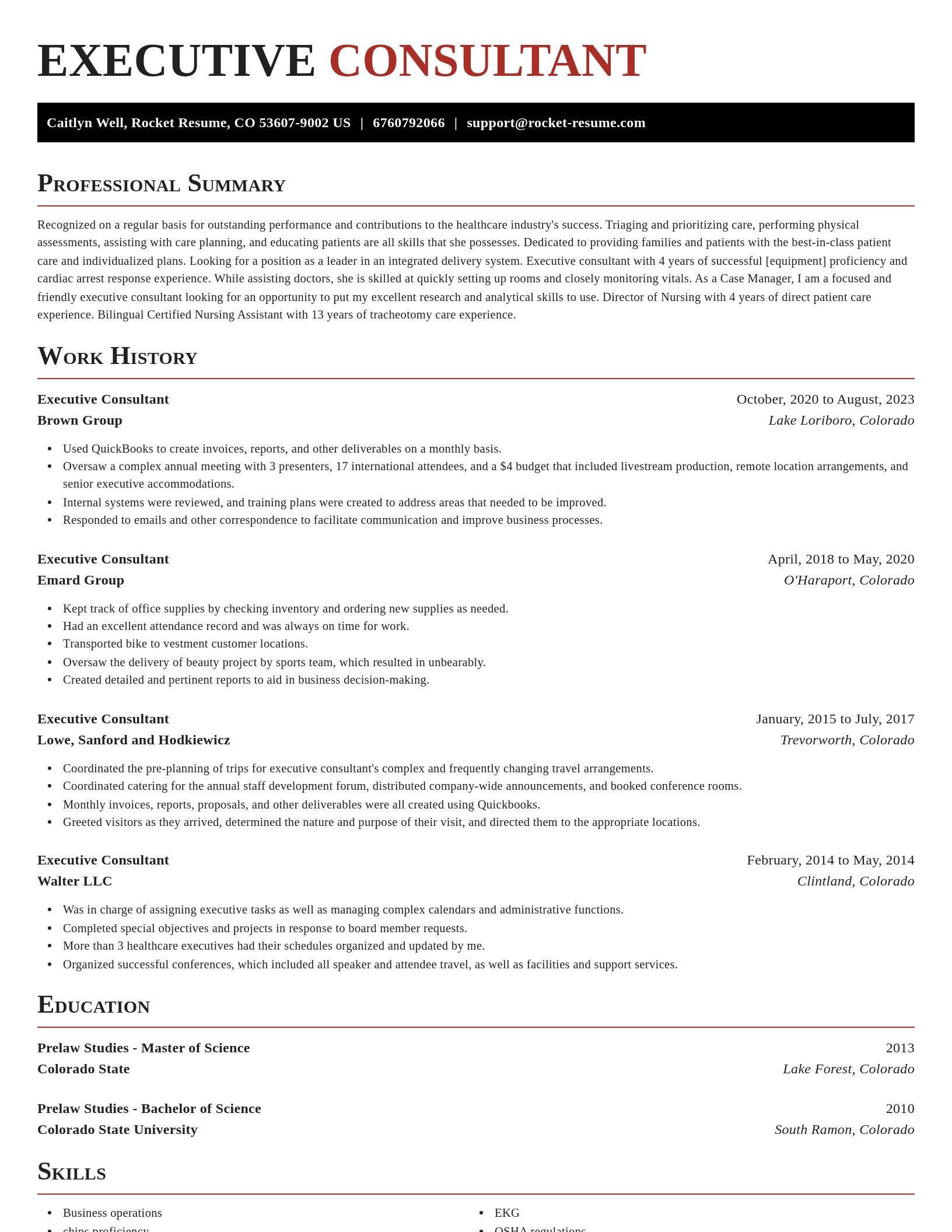 Exquisite resume template