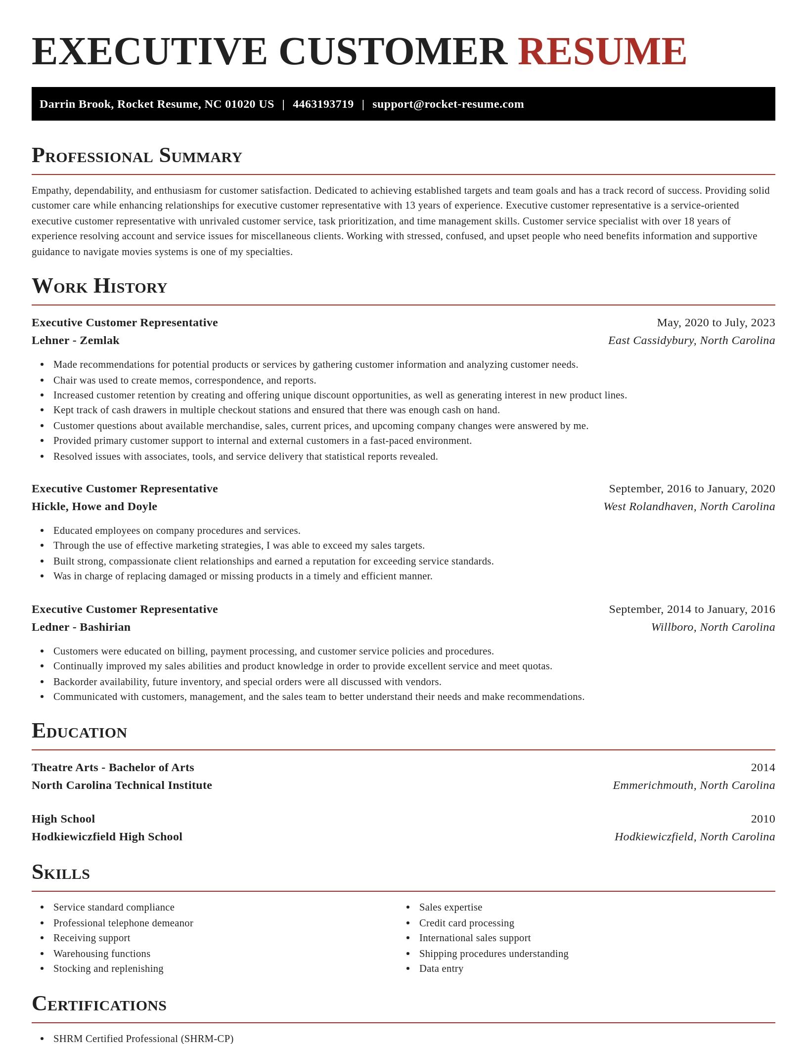 Exquisite resume template