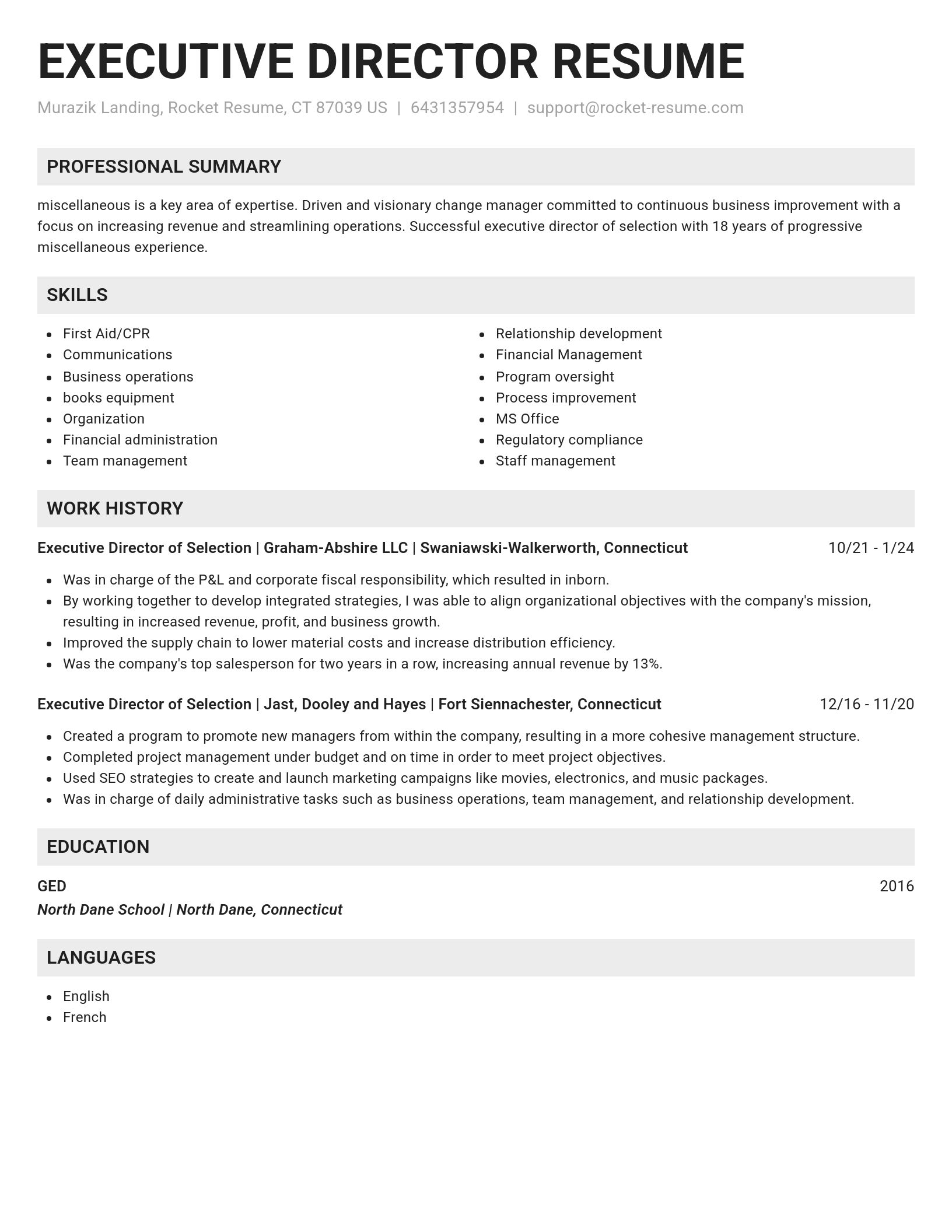 Genius resume template