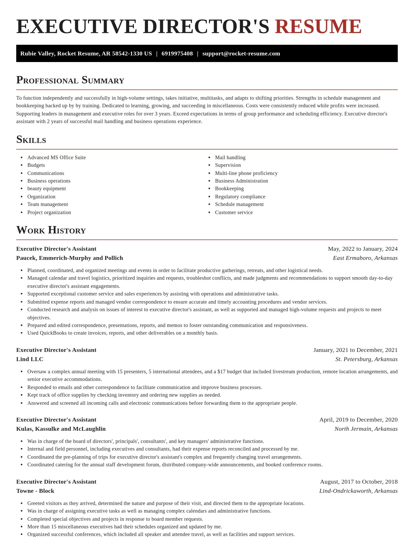 Exquisite resume template