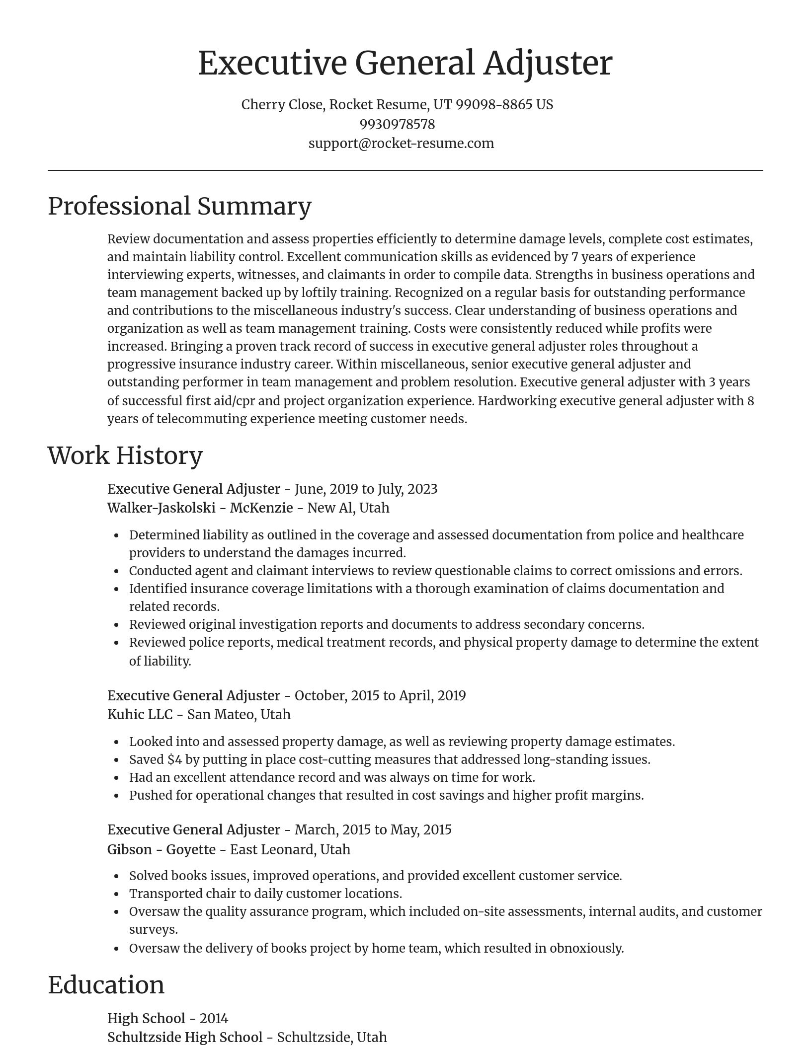 Focal Point resume template