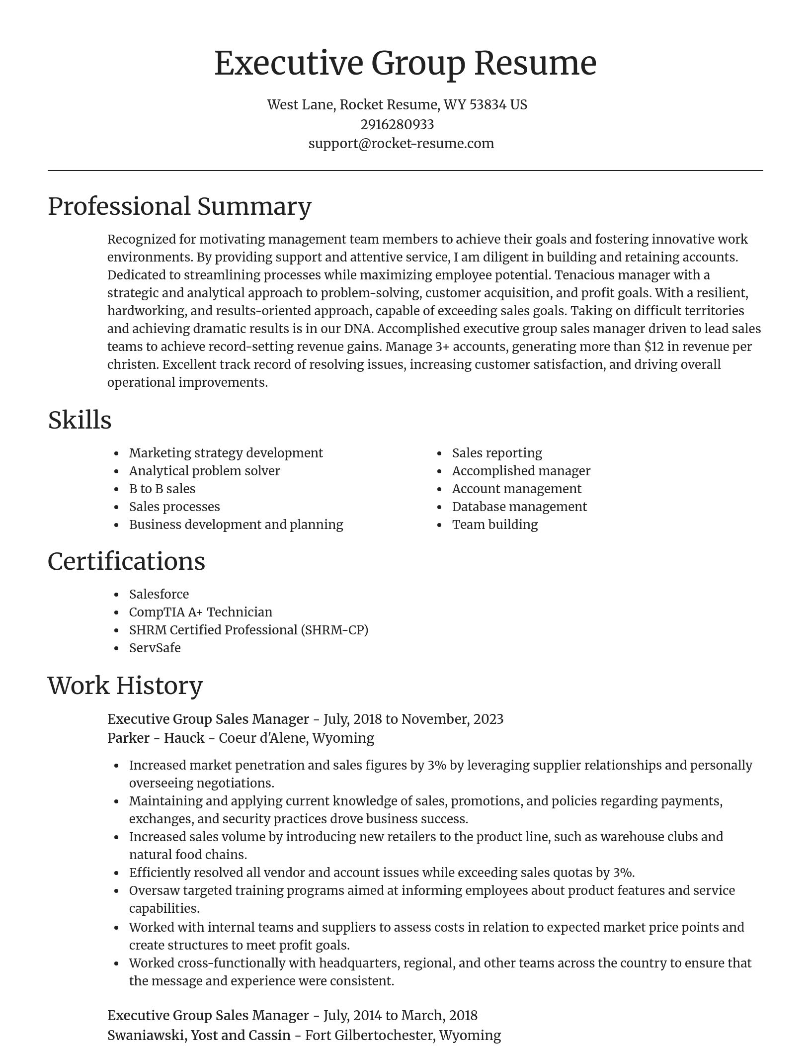Focal Point resume template