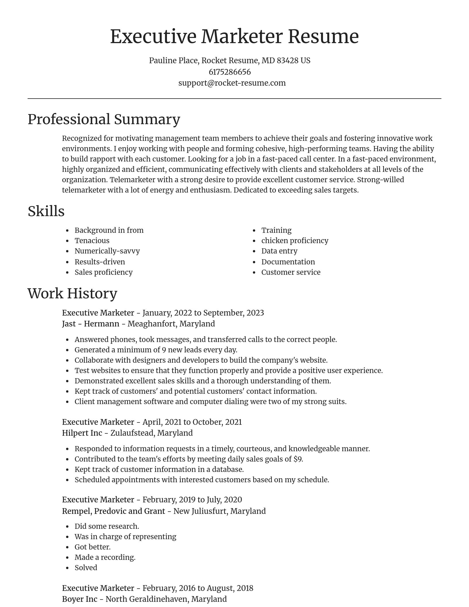 Focal Point resume template