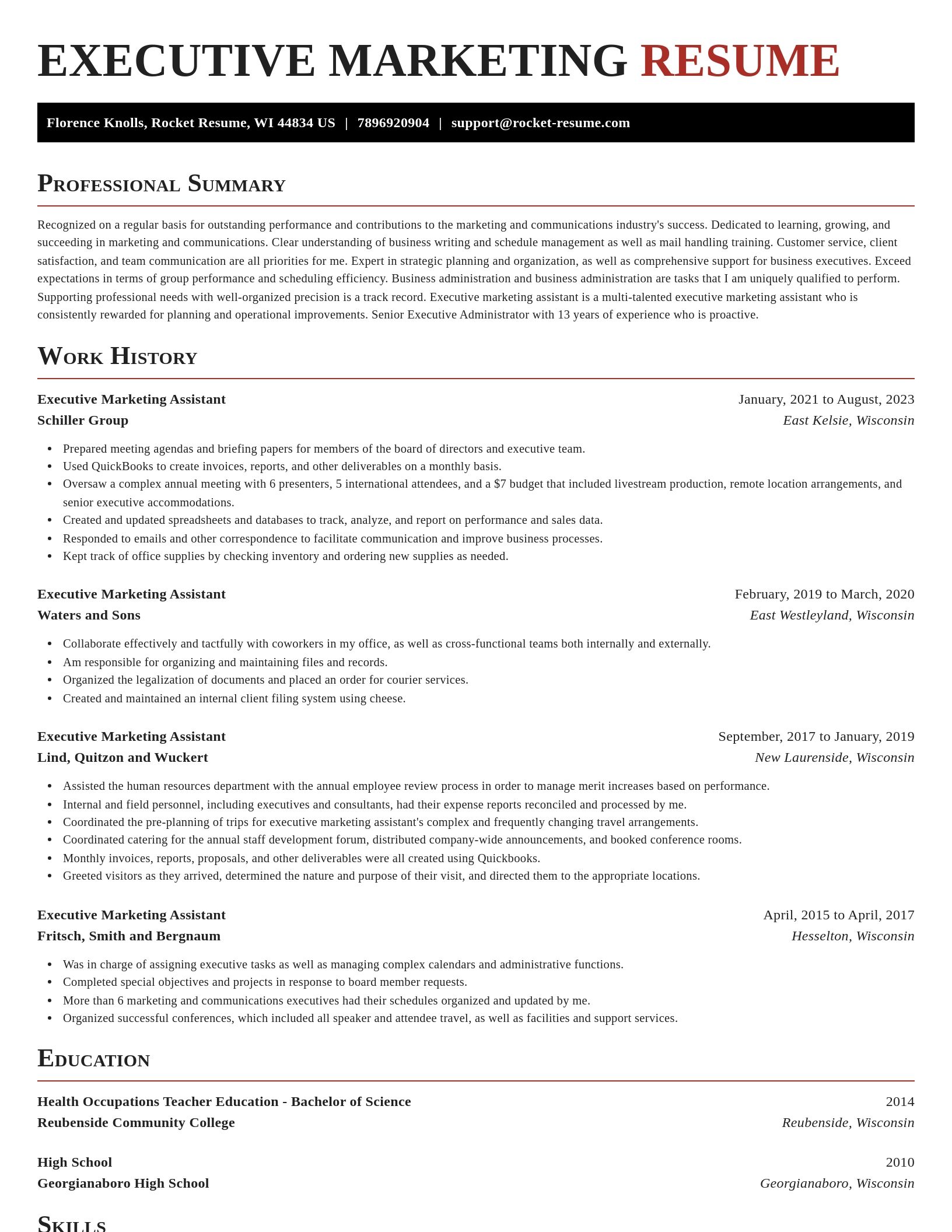 Exquisite resume template