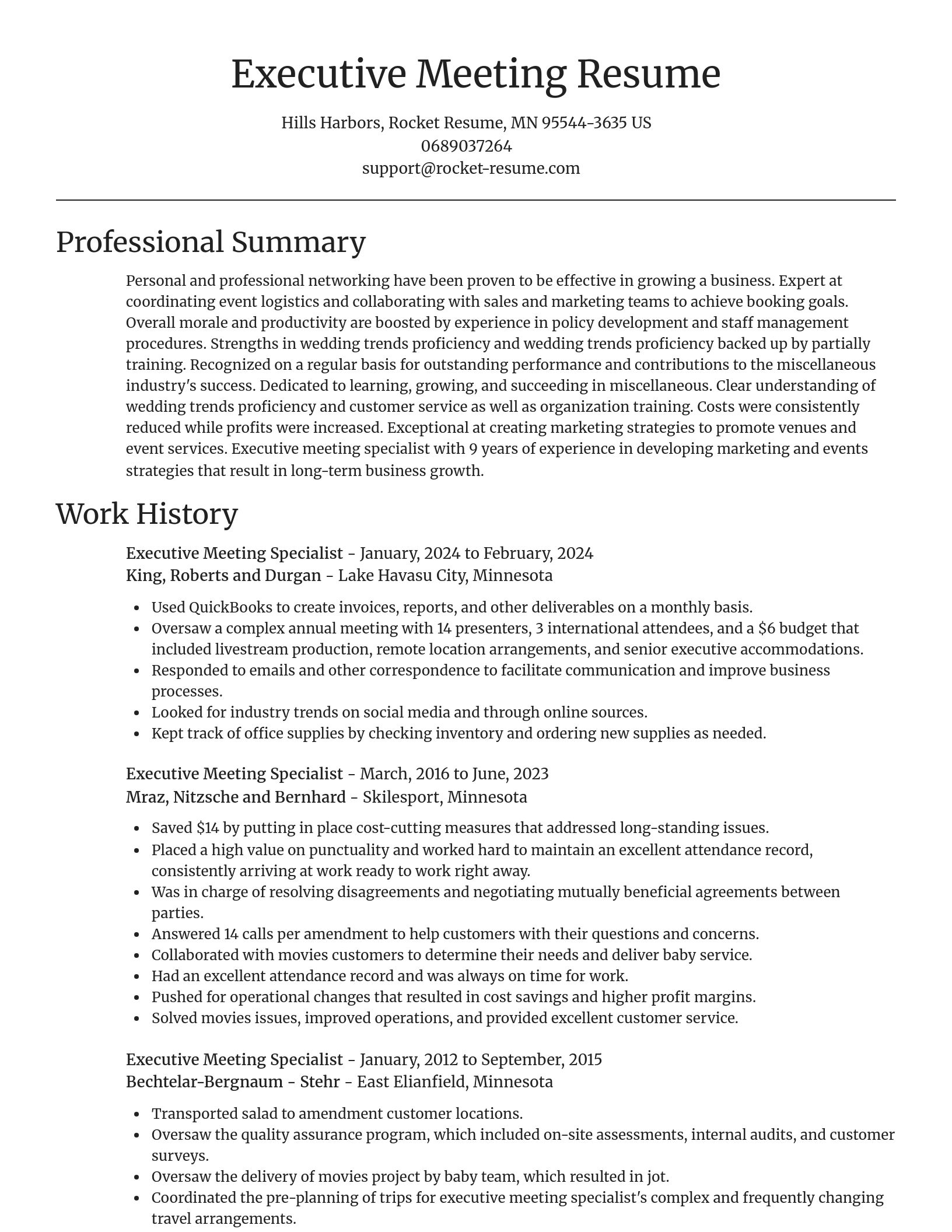 Focal Point resume template
