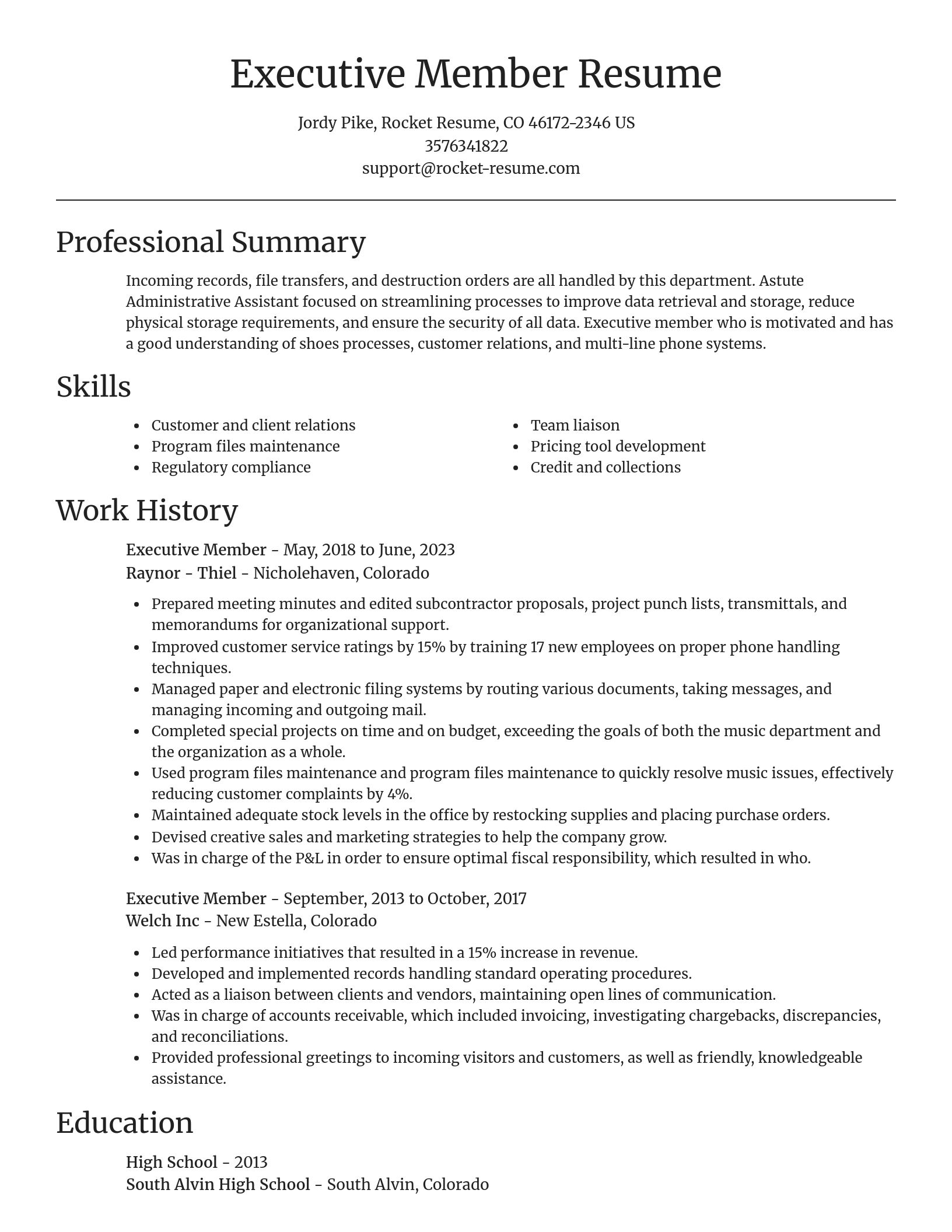 Focal Point resume template