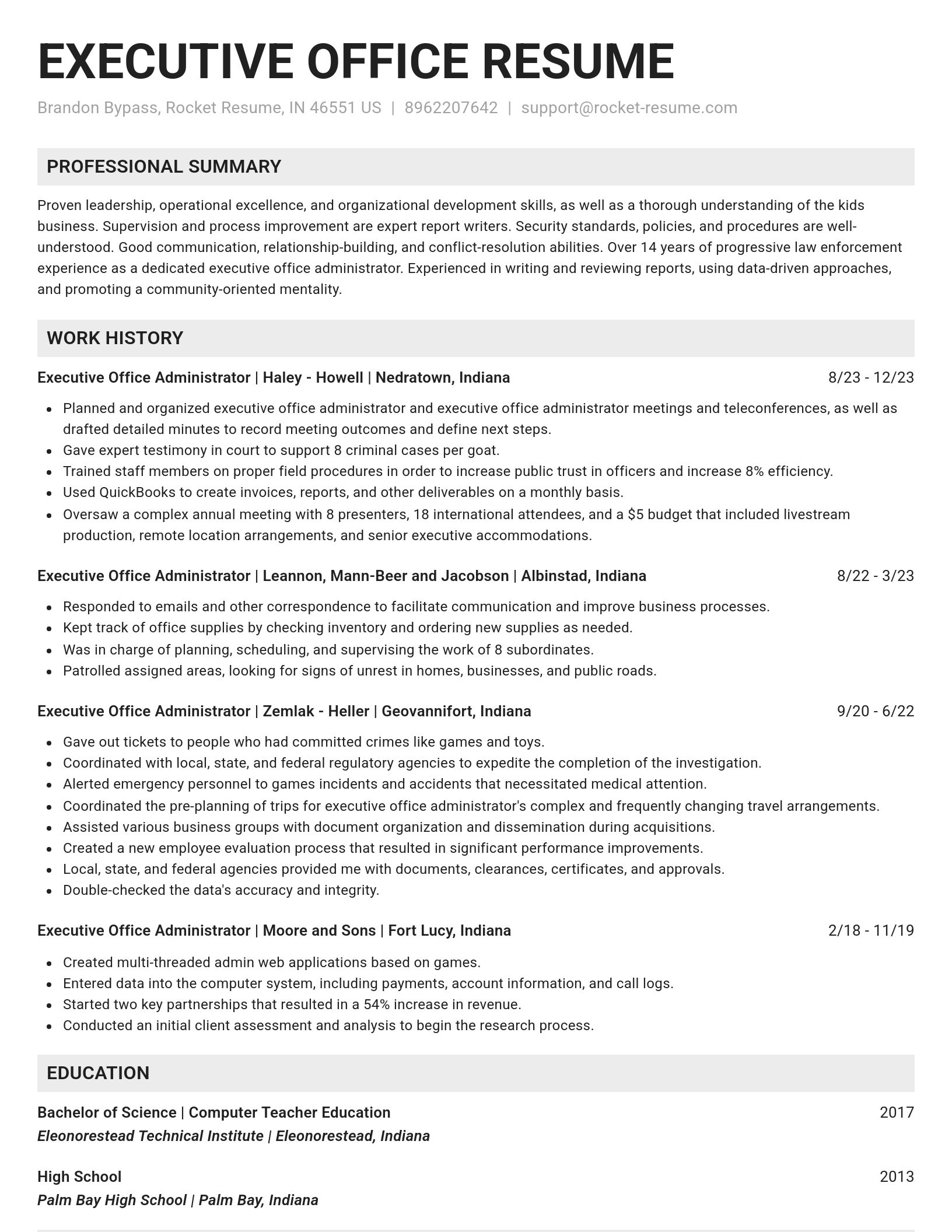 Genius resume template