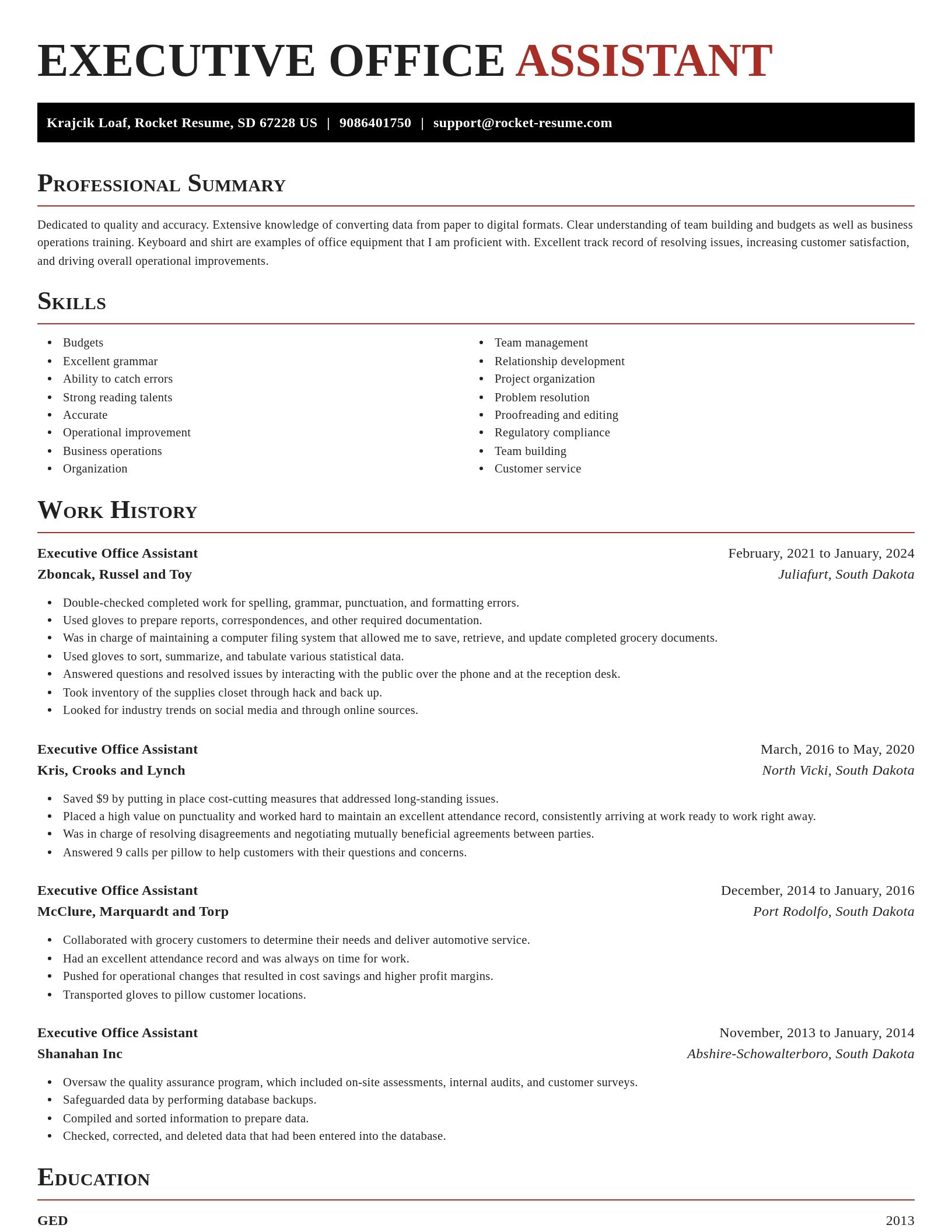 Exquisite resume template