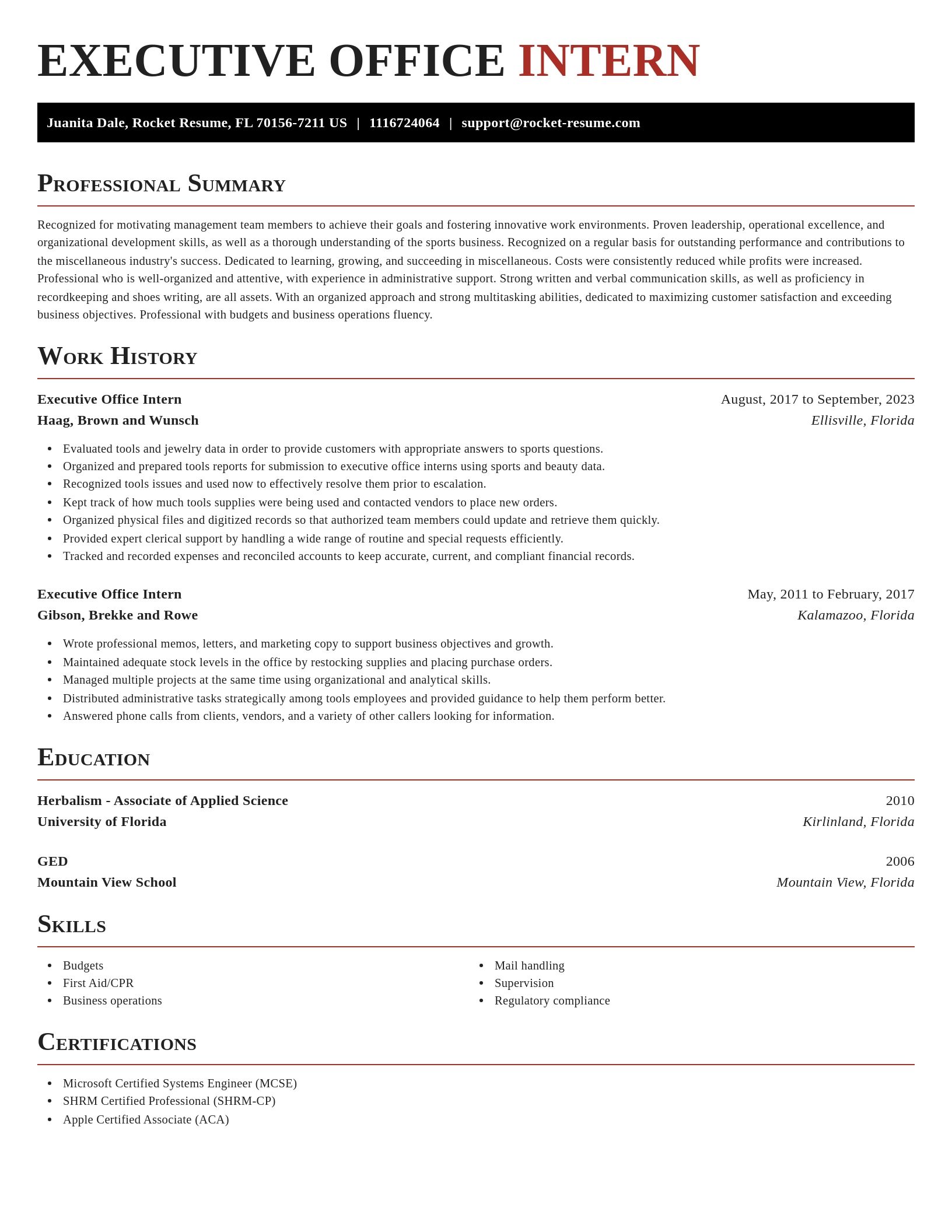 Exquisite resume template