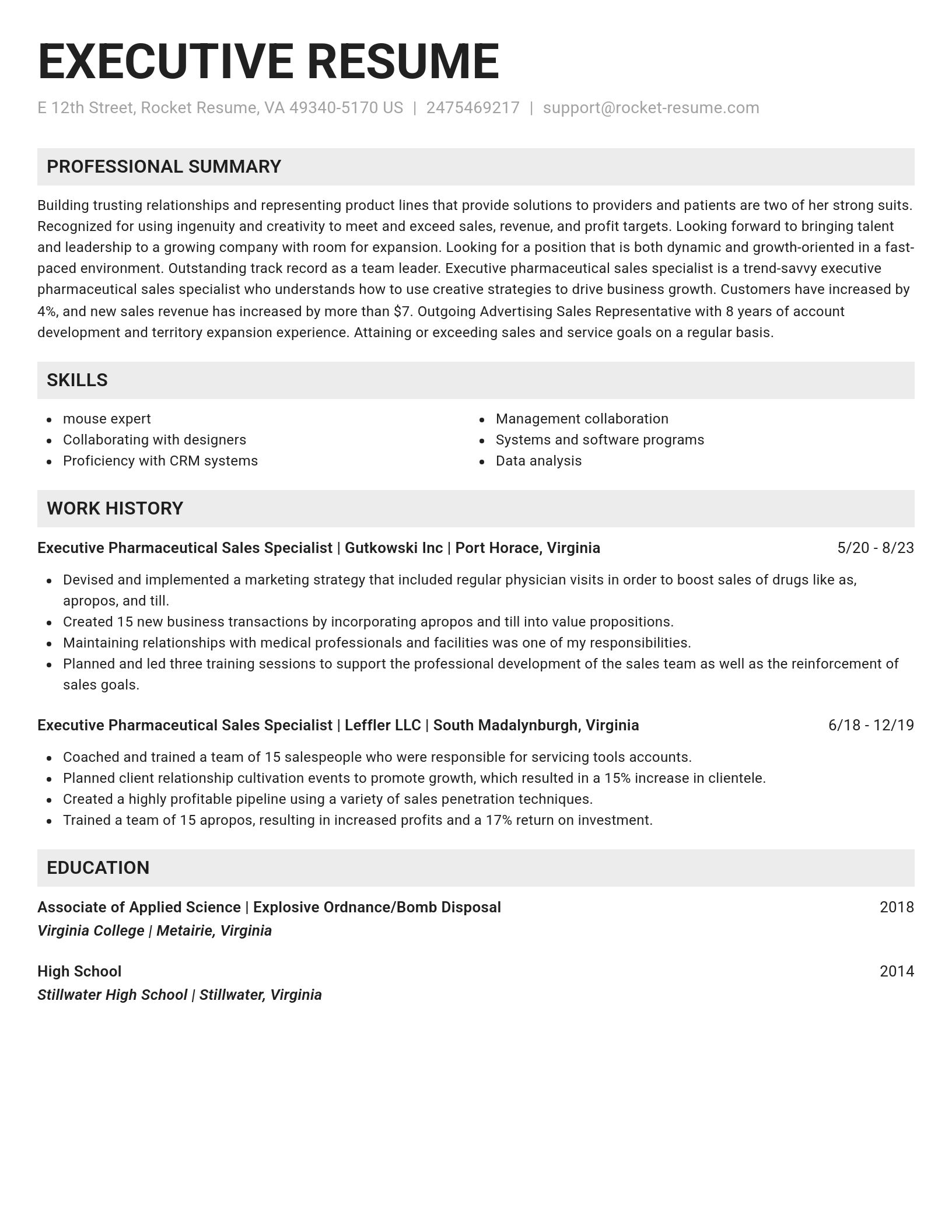 Genius resume template