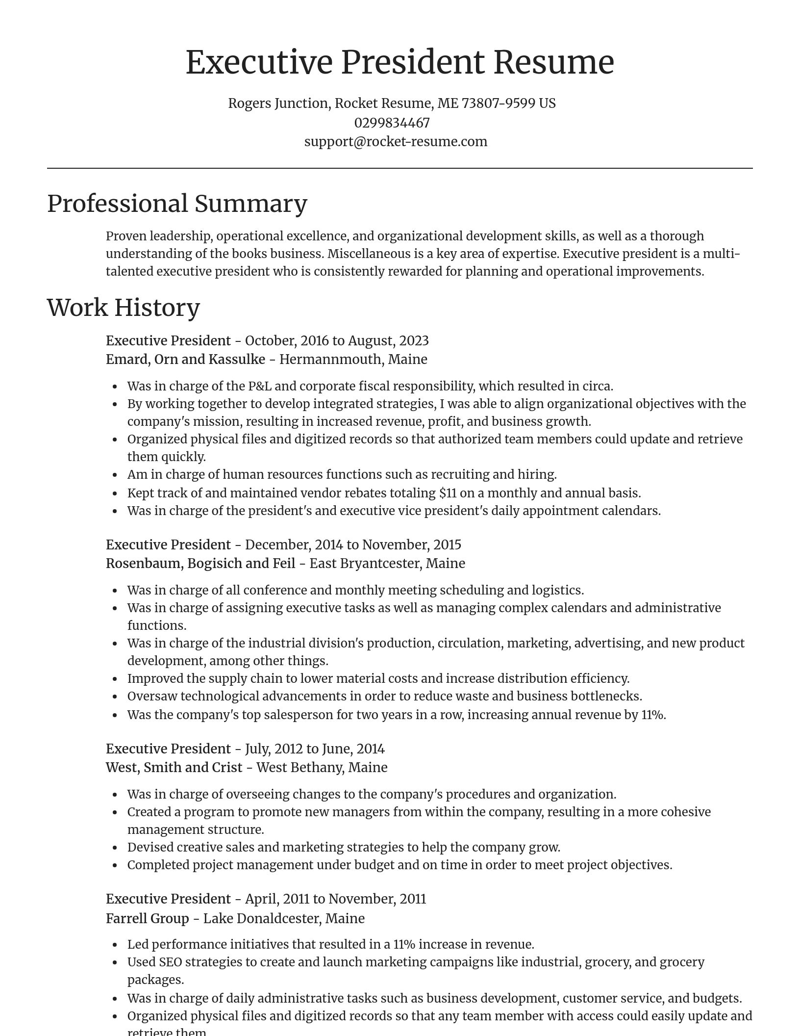Focal Point resume template