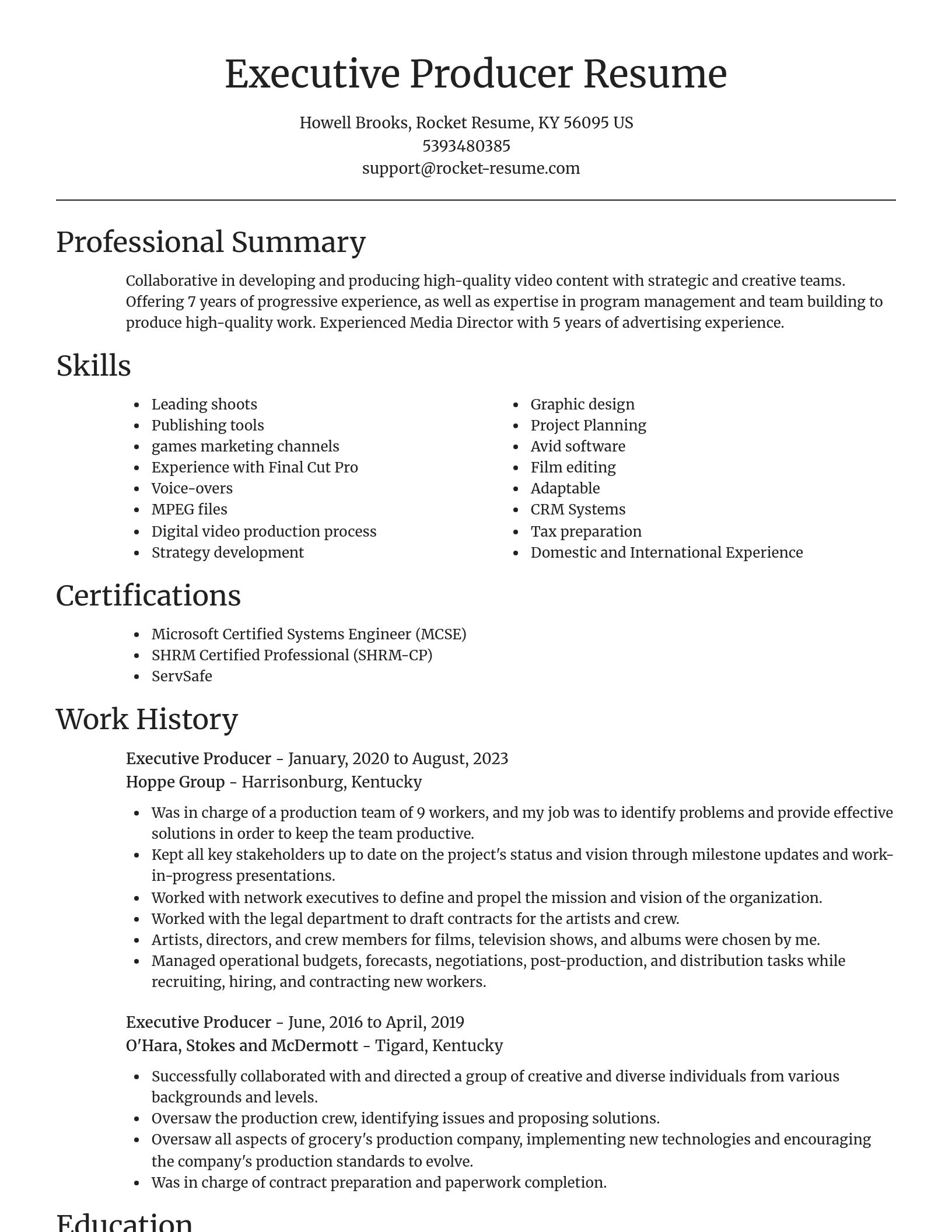 Focal Point resume template