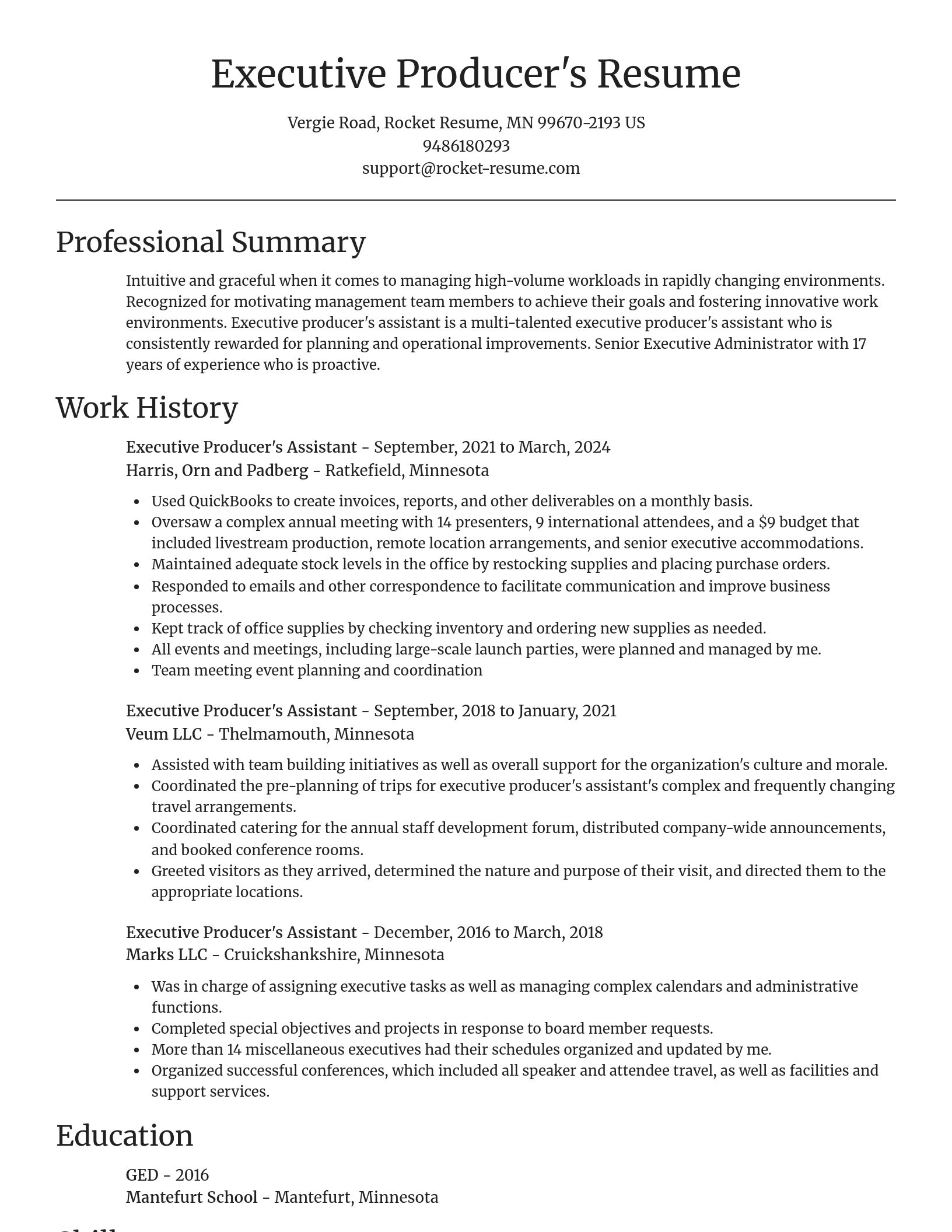 Focal Point resume template