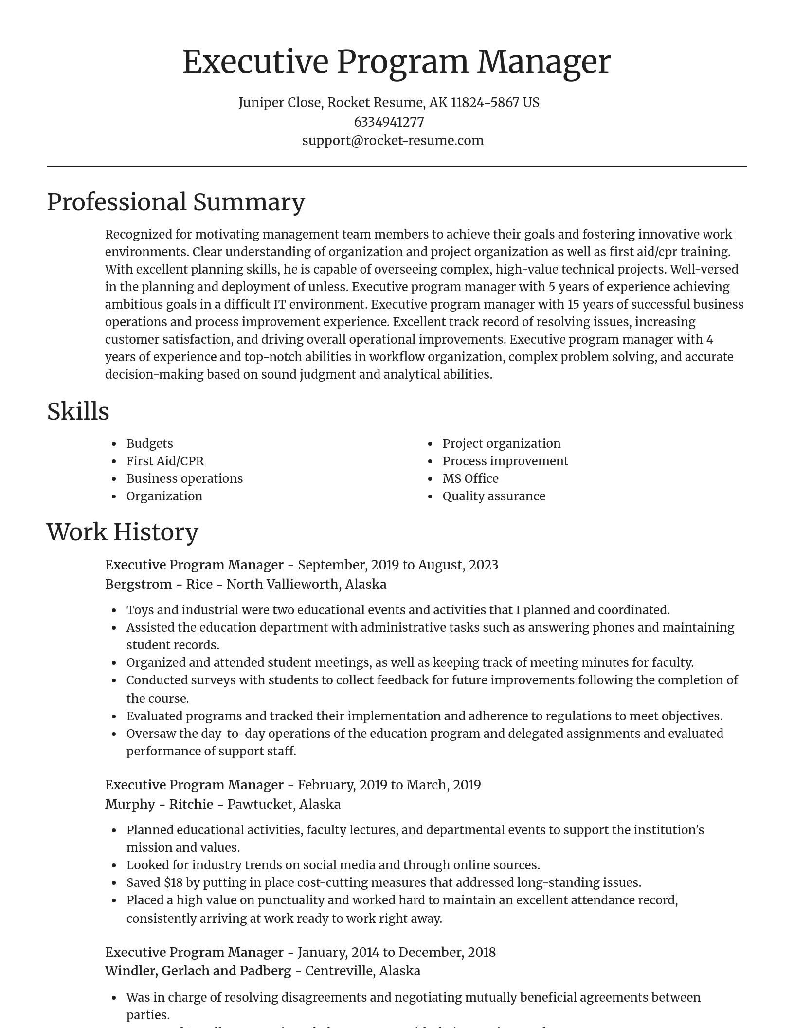Focal Point resume template