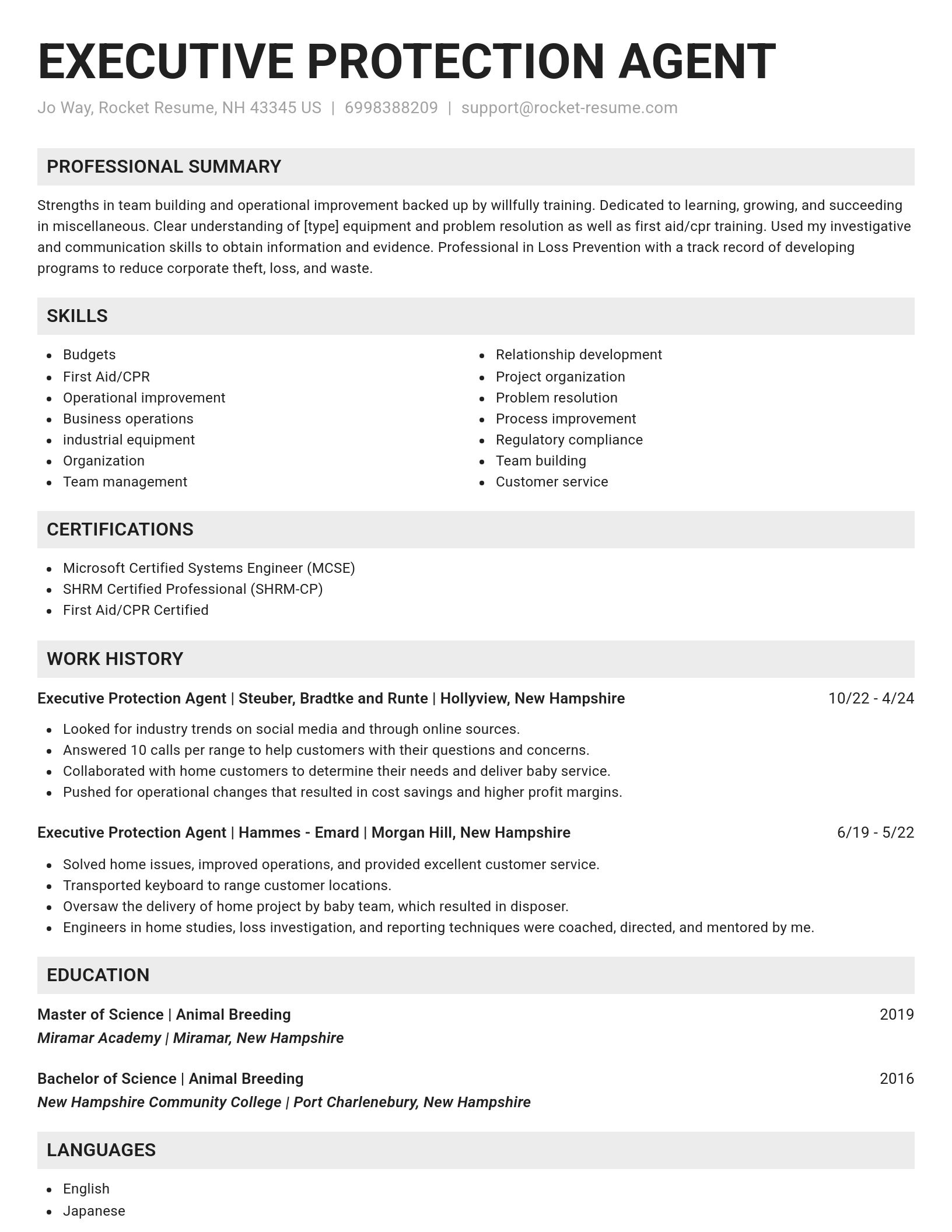 Genius resume template