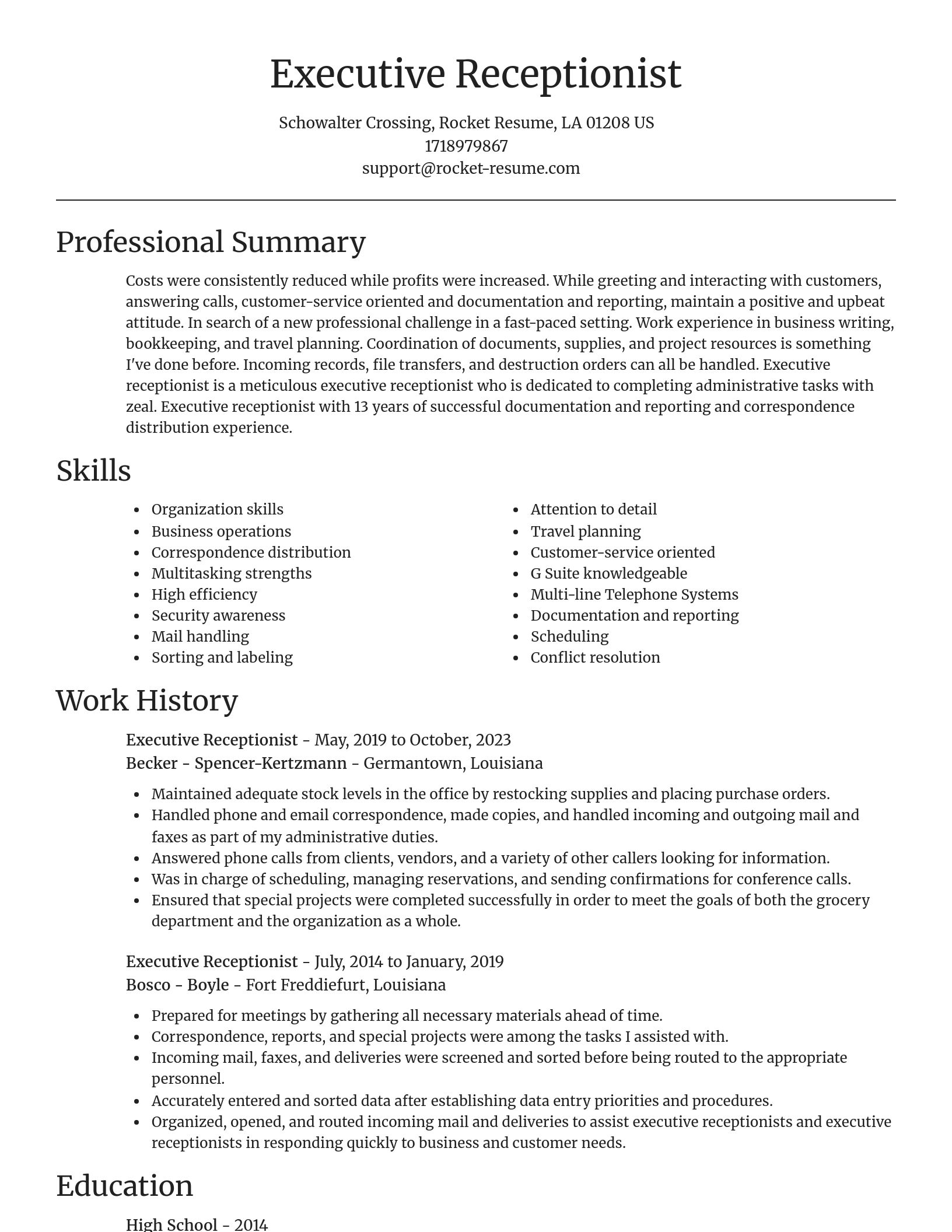 Focal Point resume template