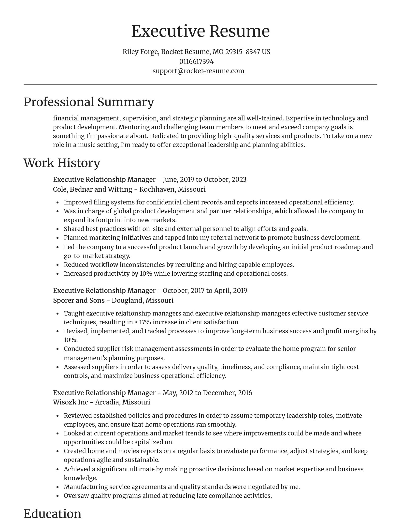 Focal Point resume template