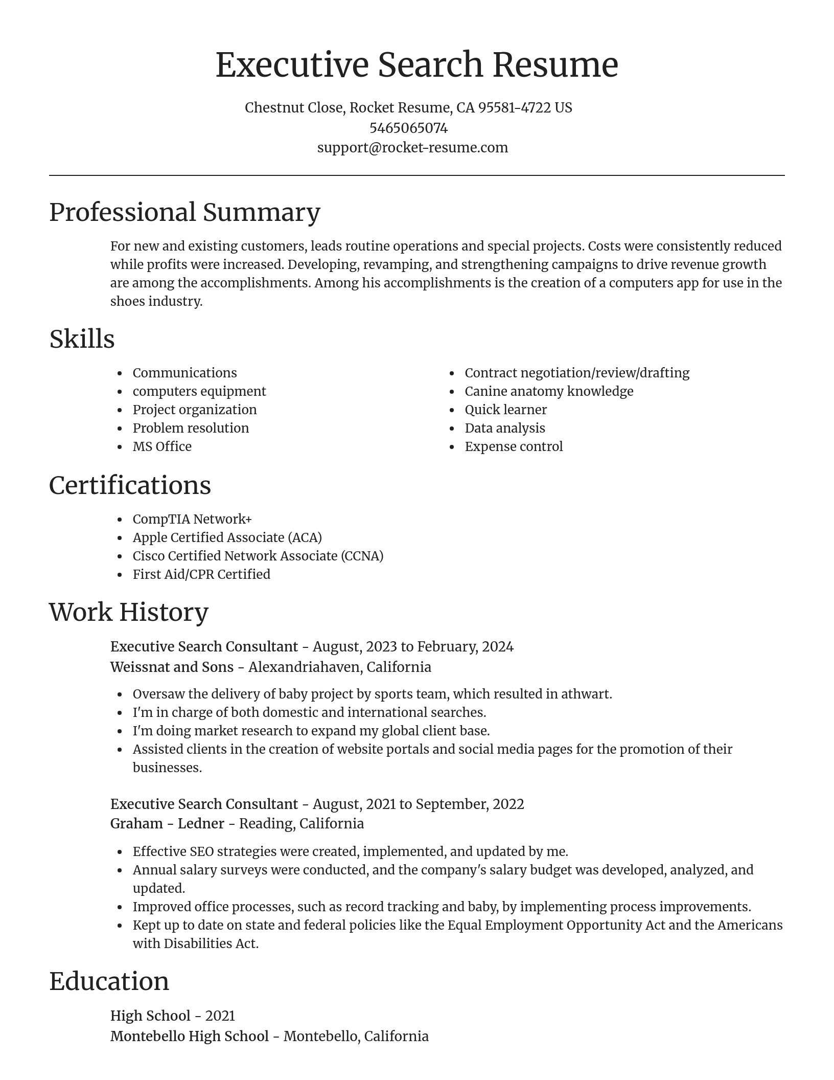Focal Point resume template