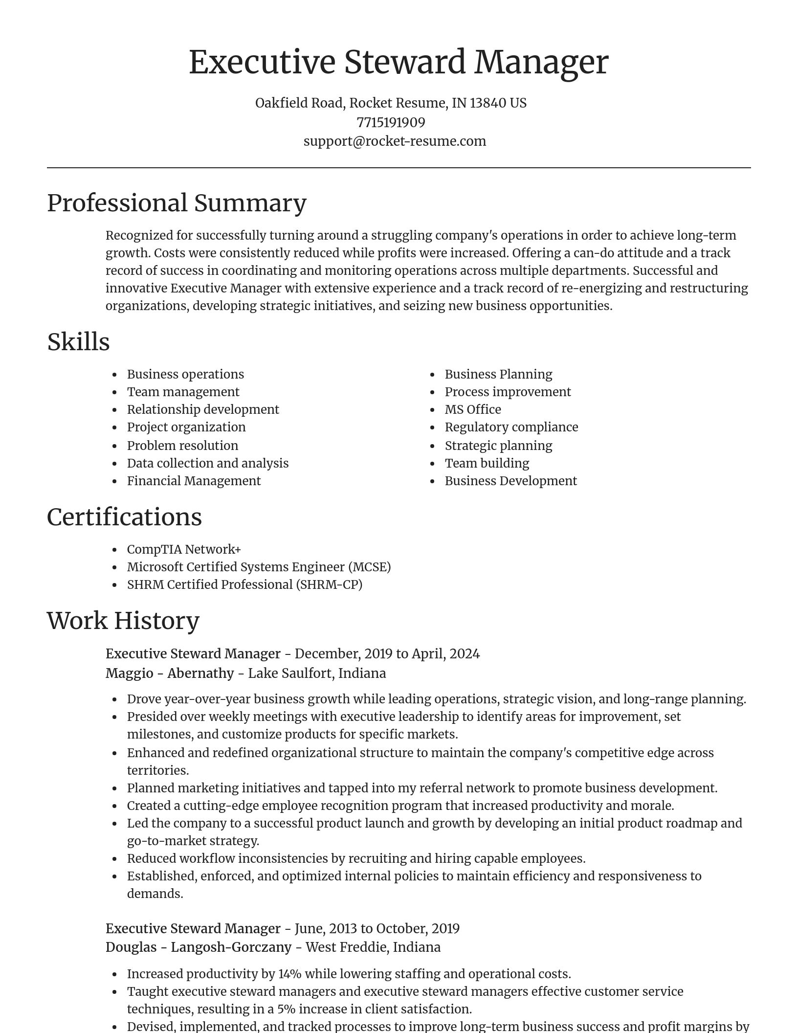 Focal Point resume template