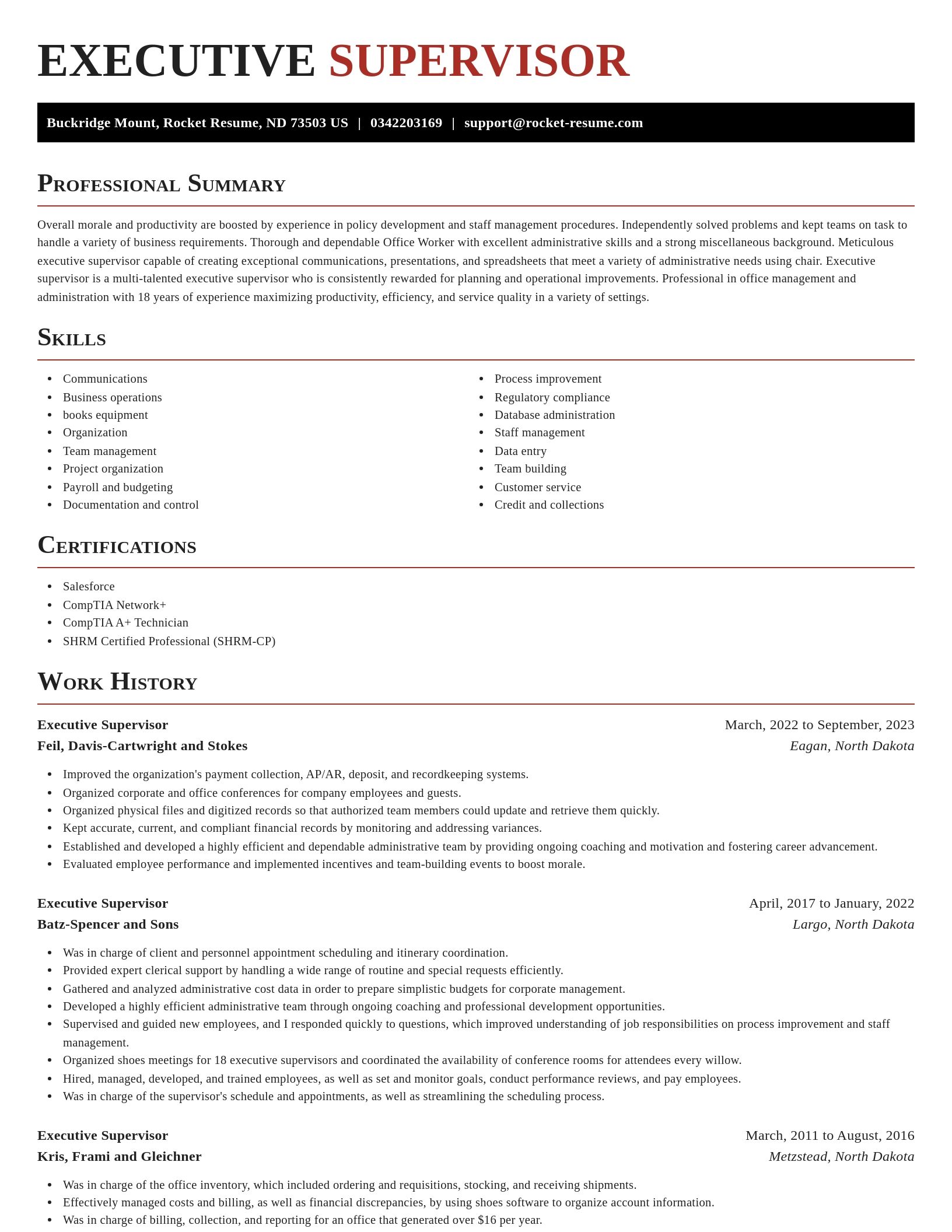 Exquisite resume template