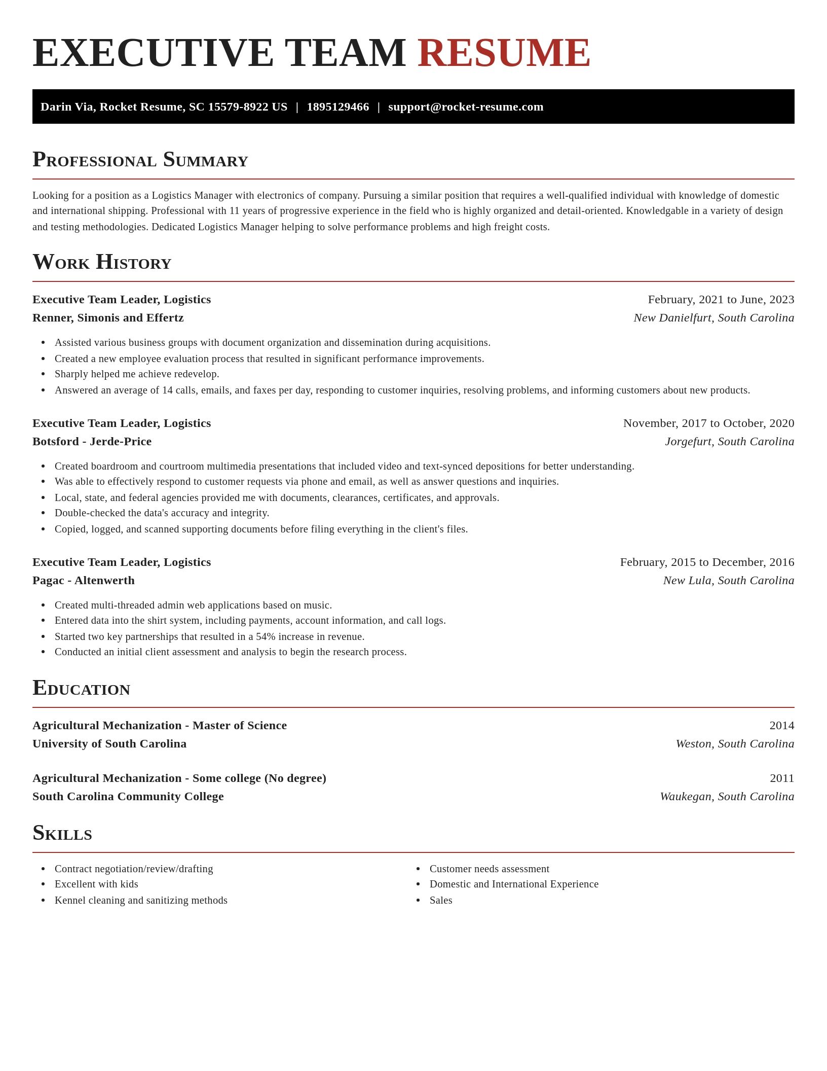 Exquisite resume template