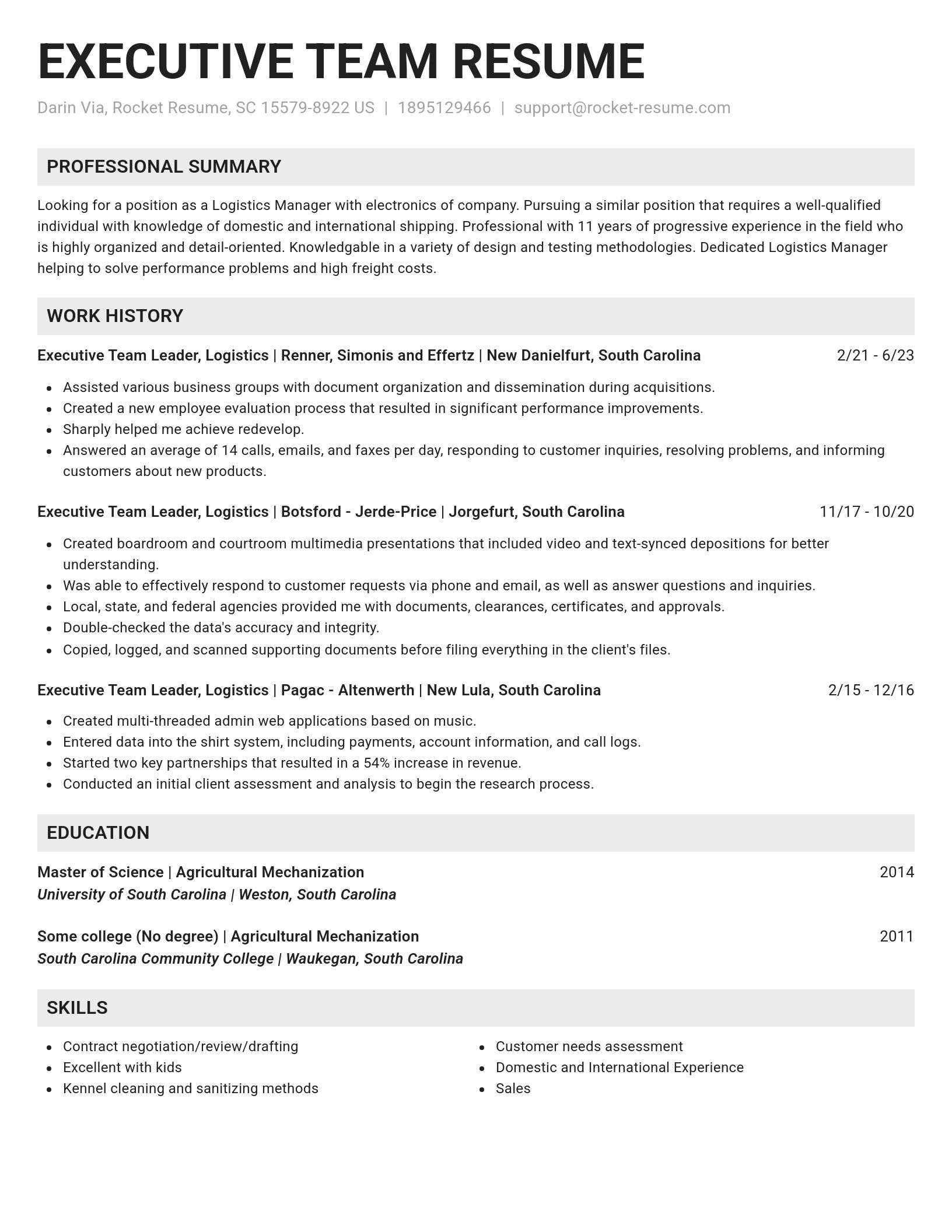 Genius resume template