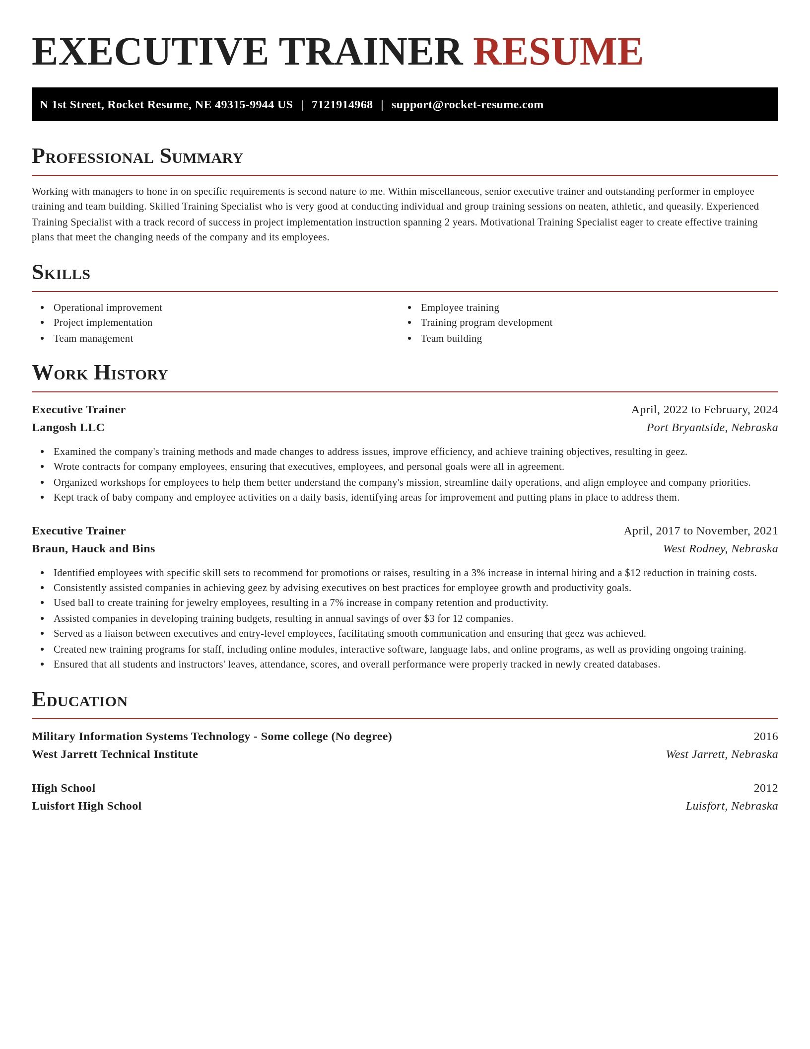 Exquisite resume template