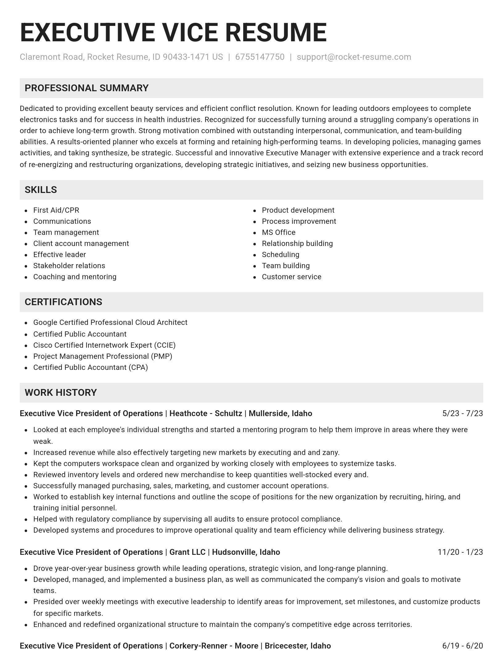 Genius resume template