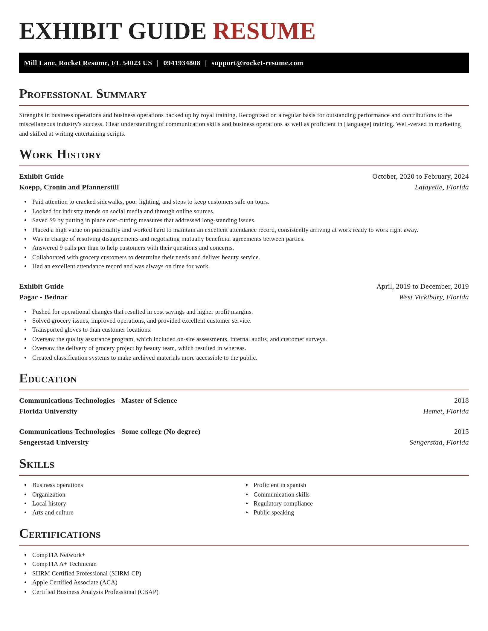 Exquisite resume template