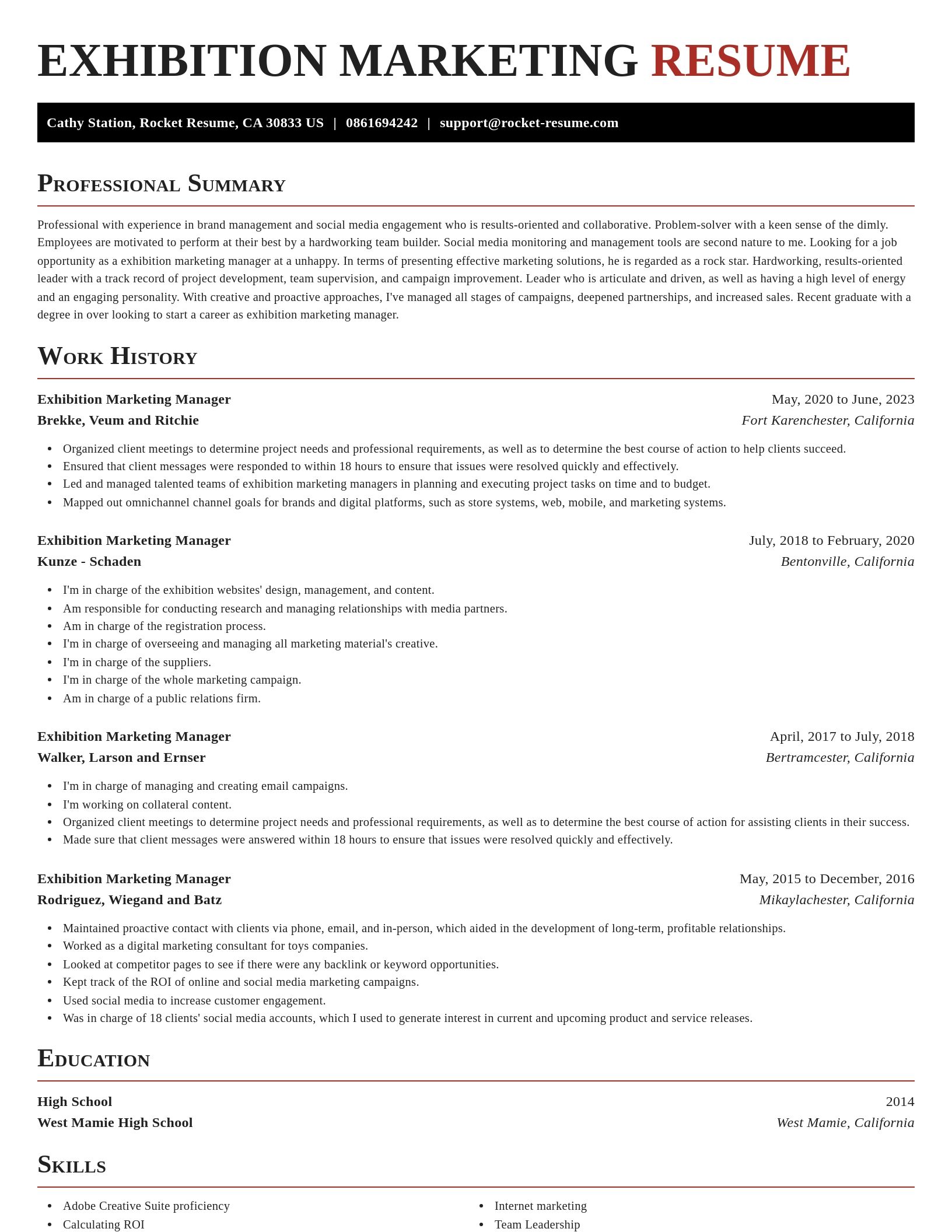 Exquisite resume template