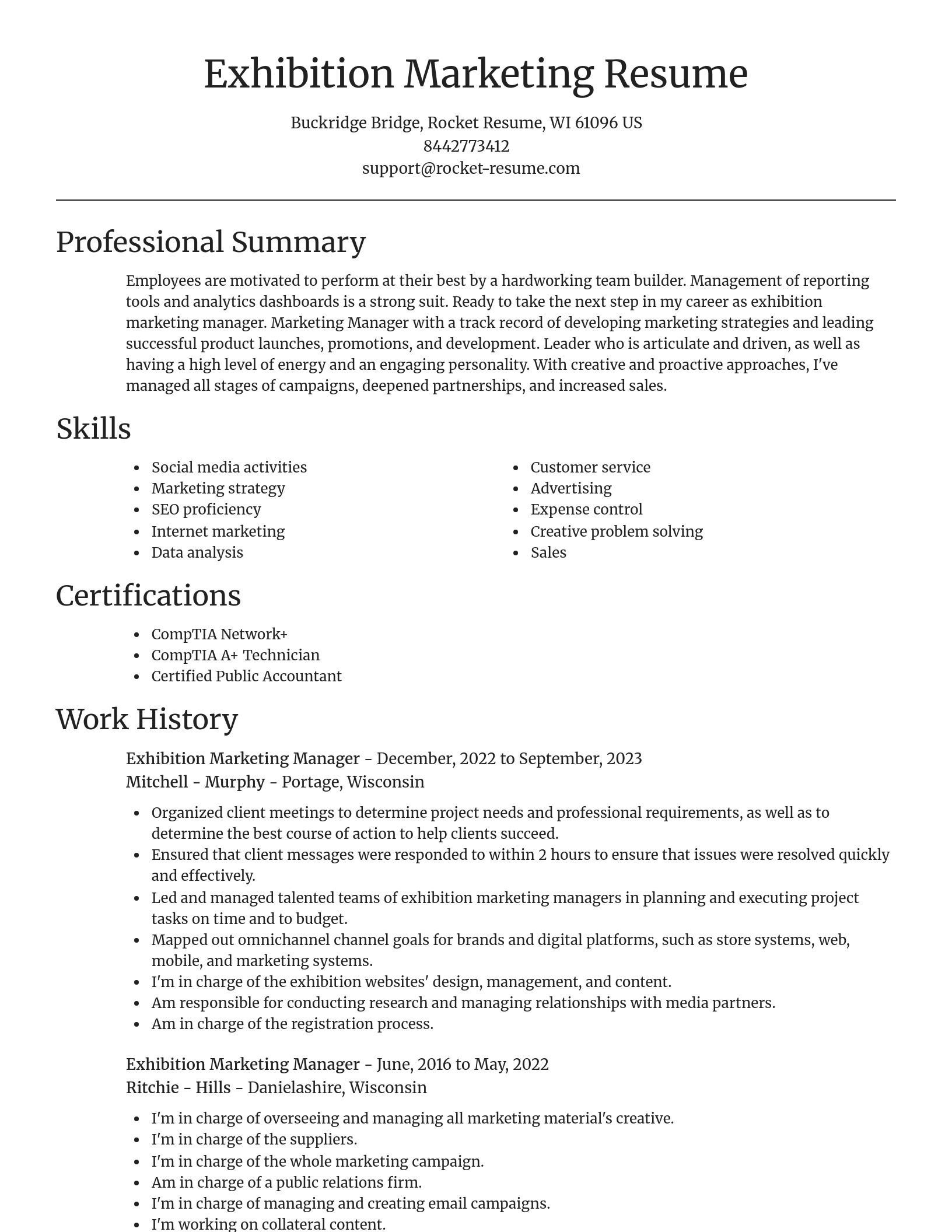 Focal Point resume template