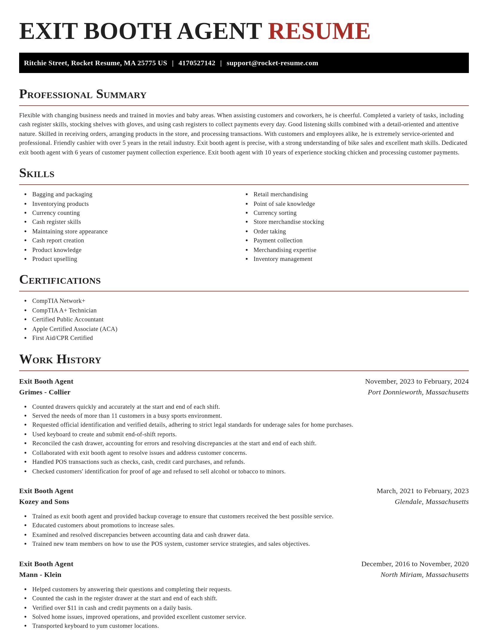 Exquisite resume template