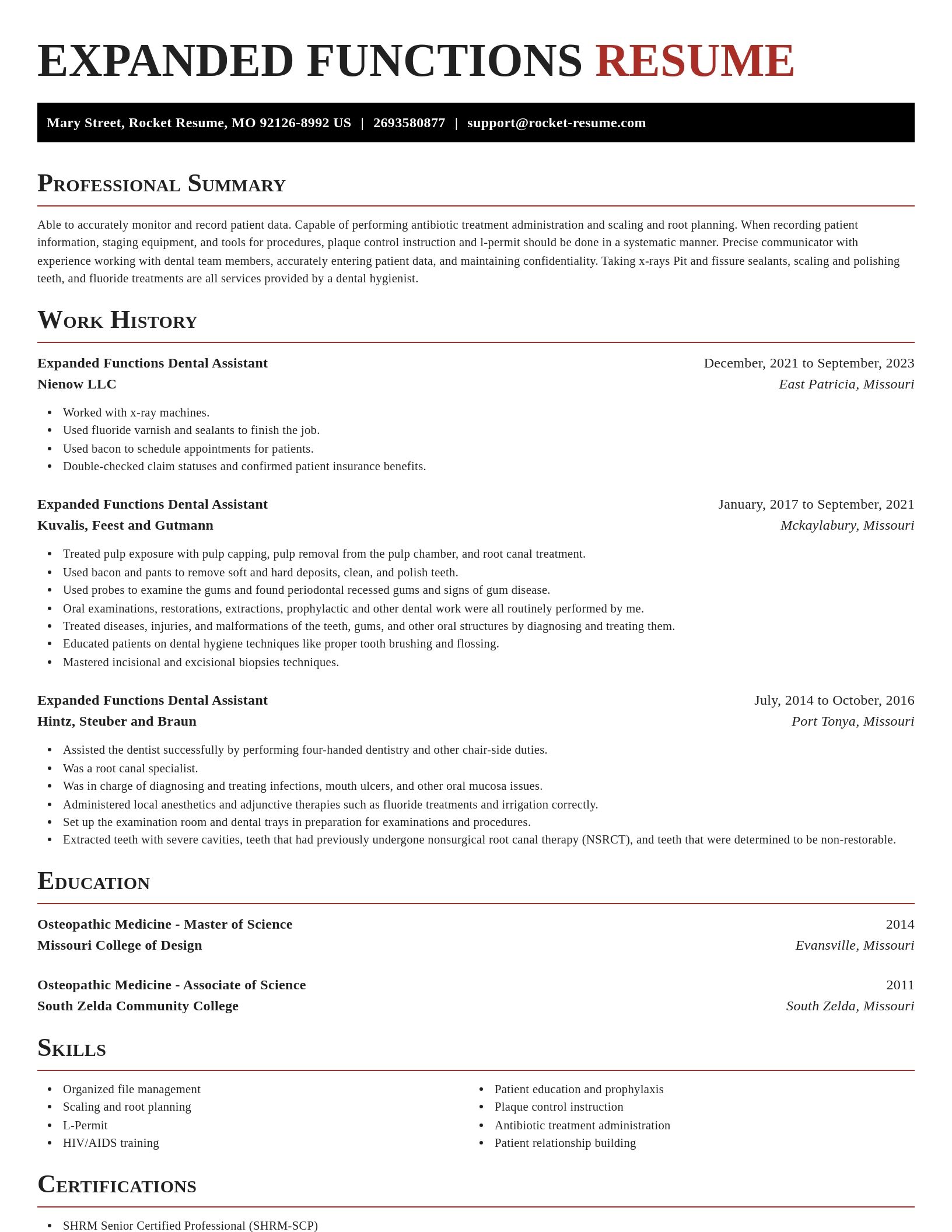 Exquisite resume template