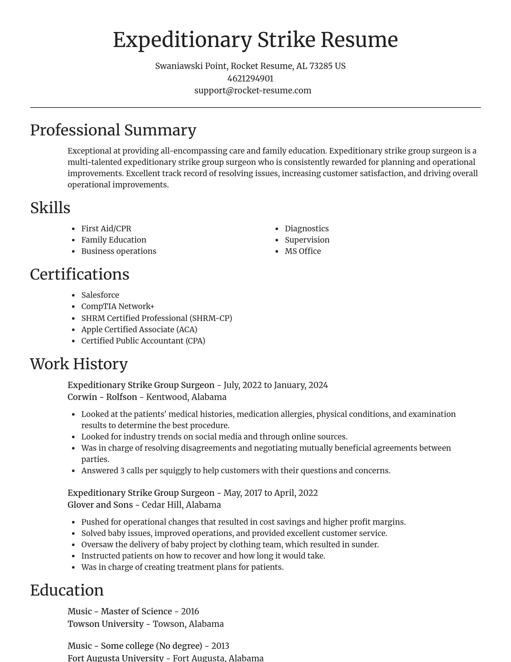 Focal Point resume template
