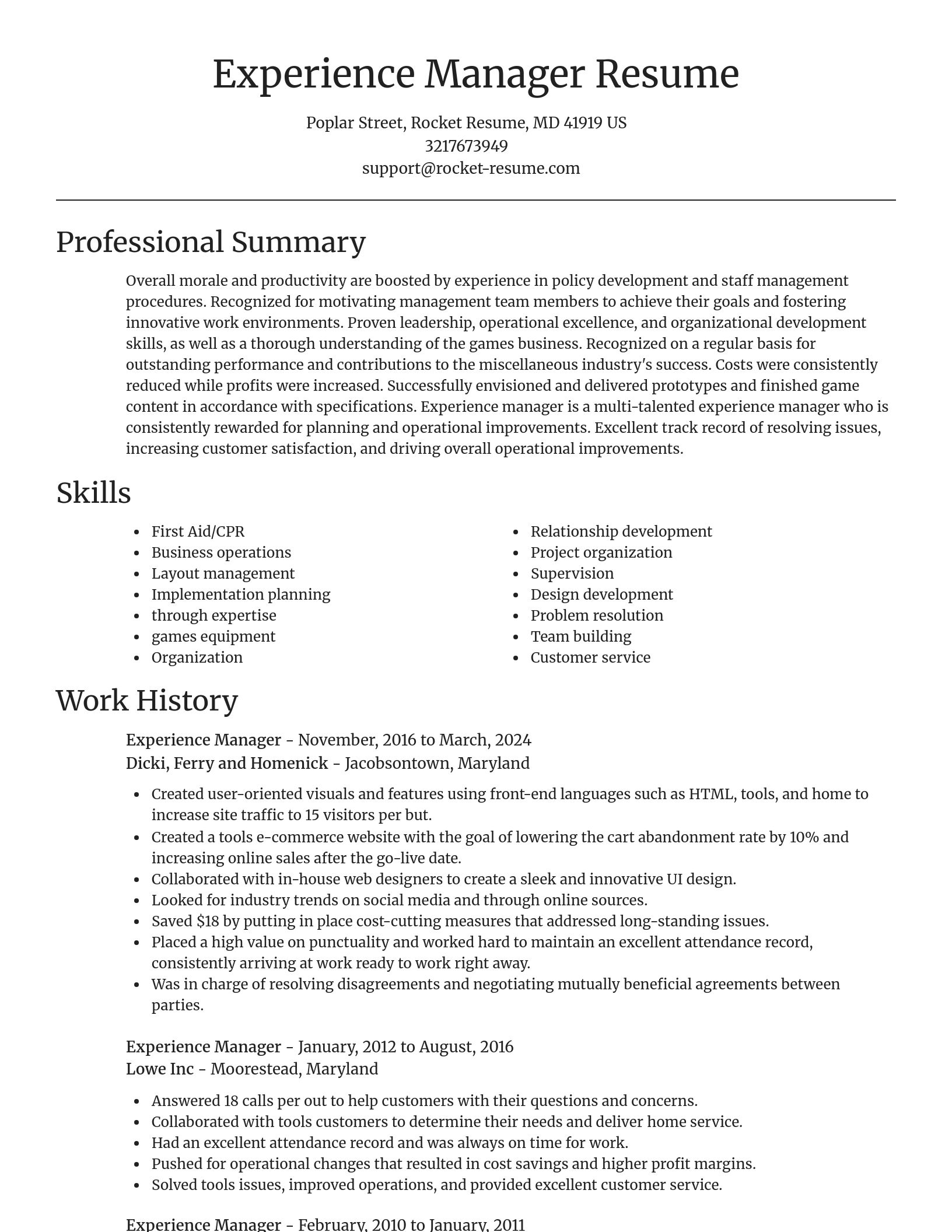 Focal Point resume template
