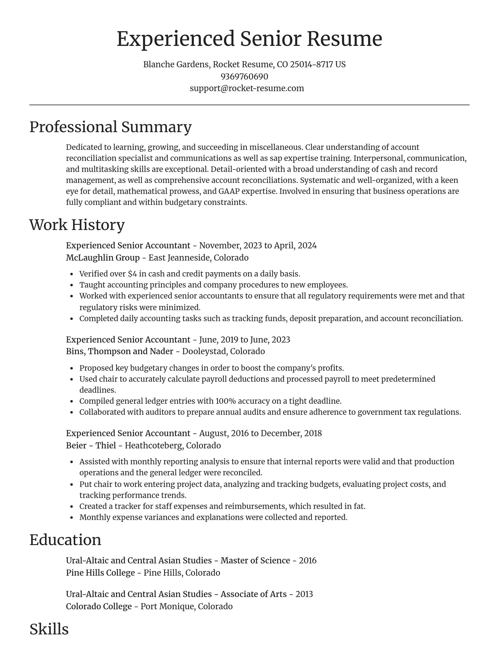 Focal Point resume template