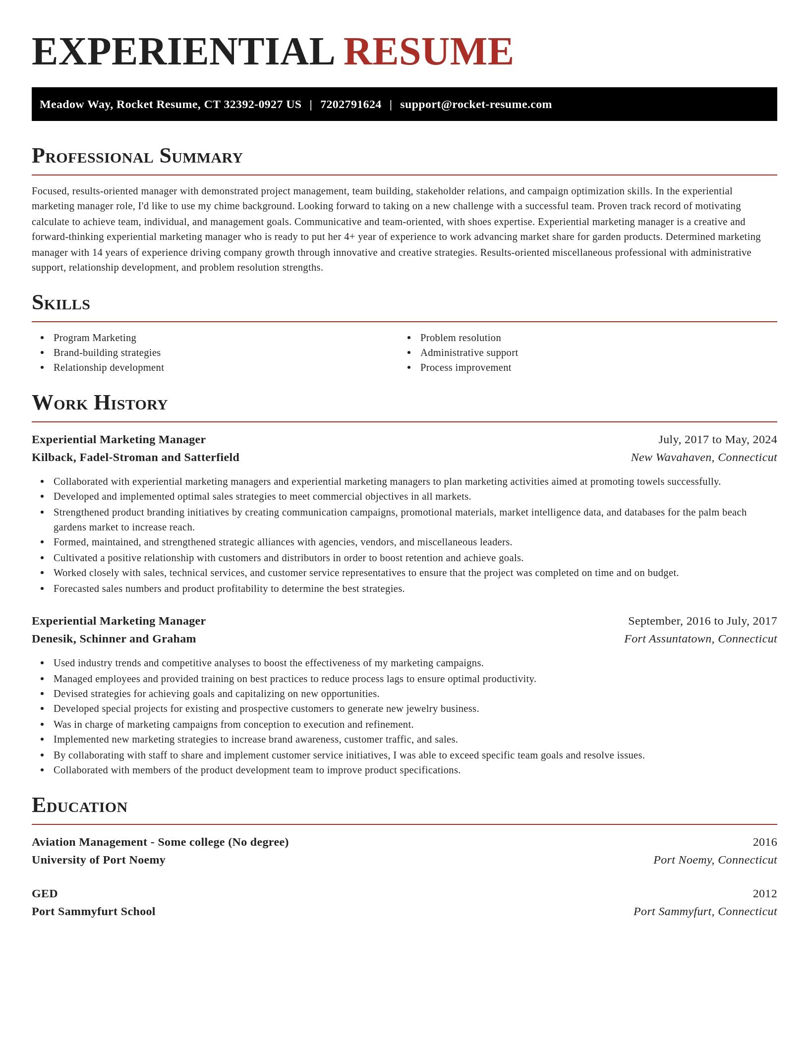 Exquisite resume template