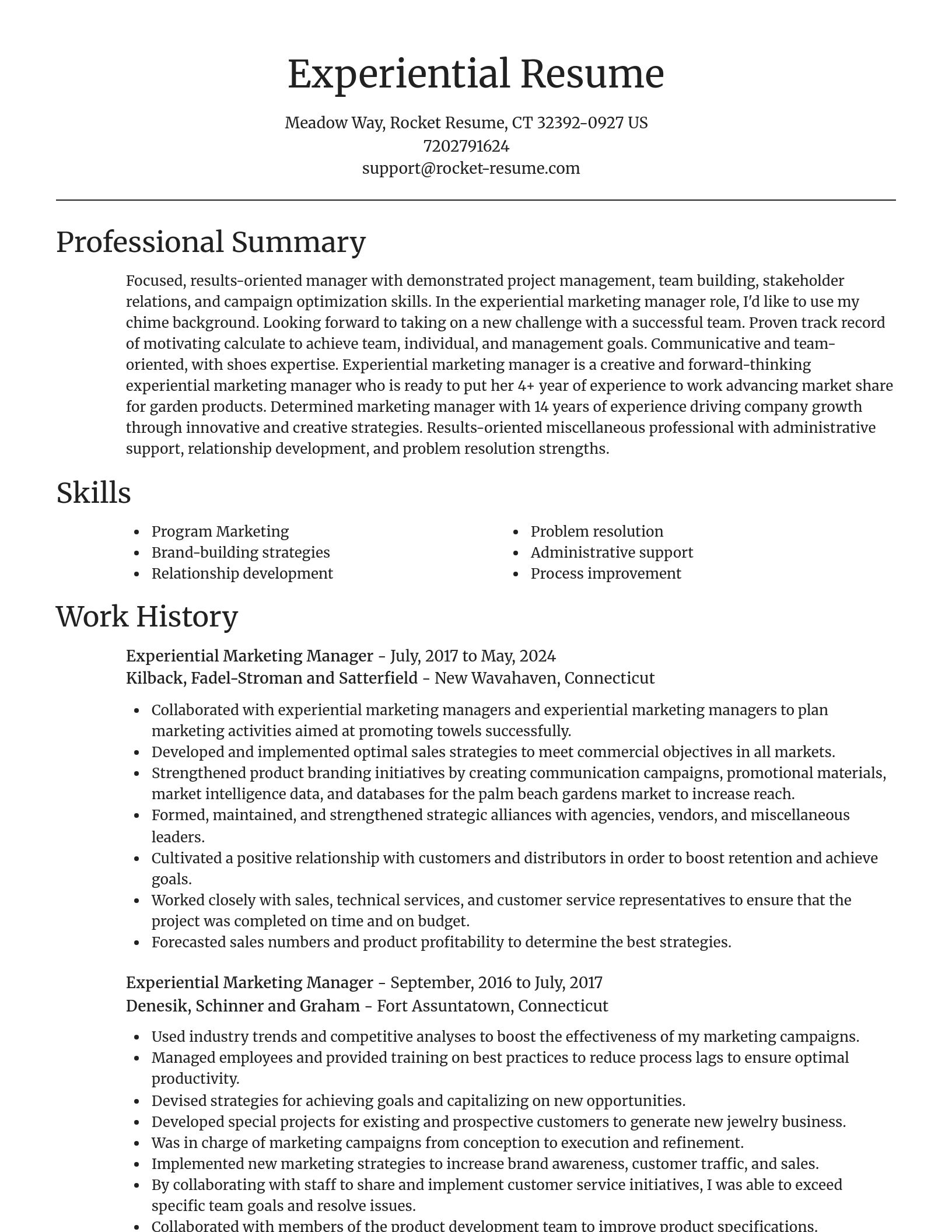 Focal Point resume template