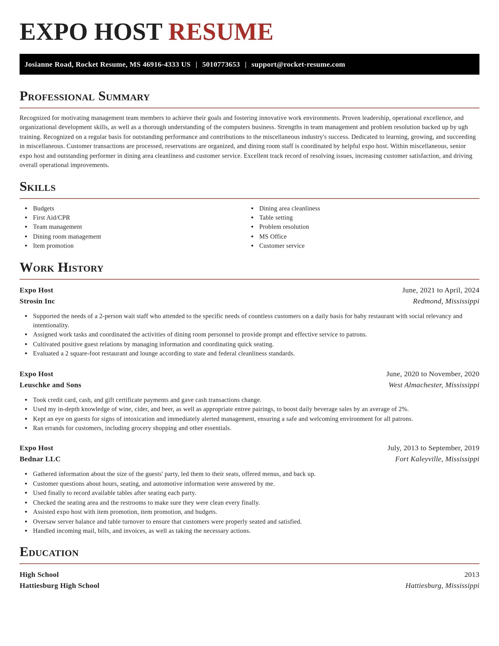 Exquisite resume template