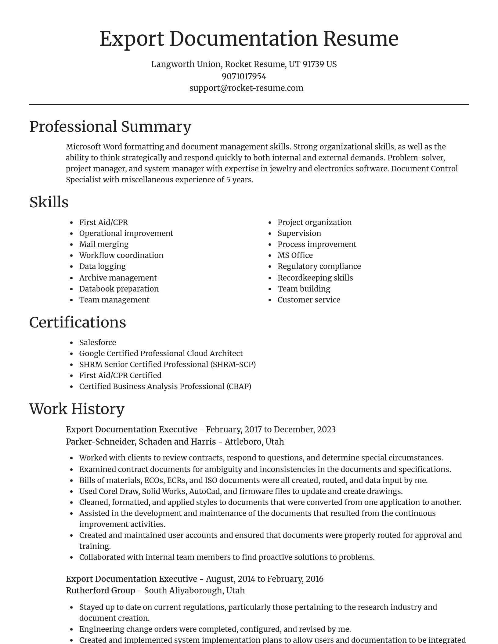 Focal Point resume template